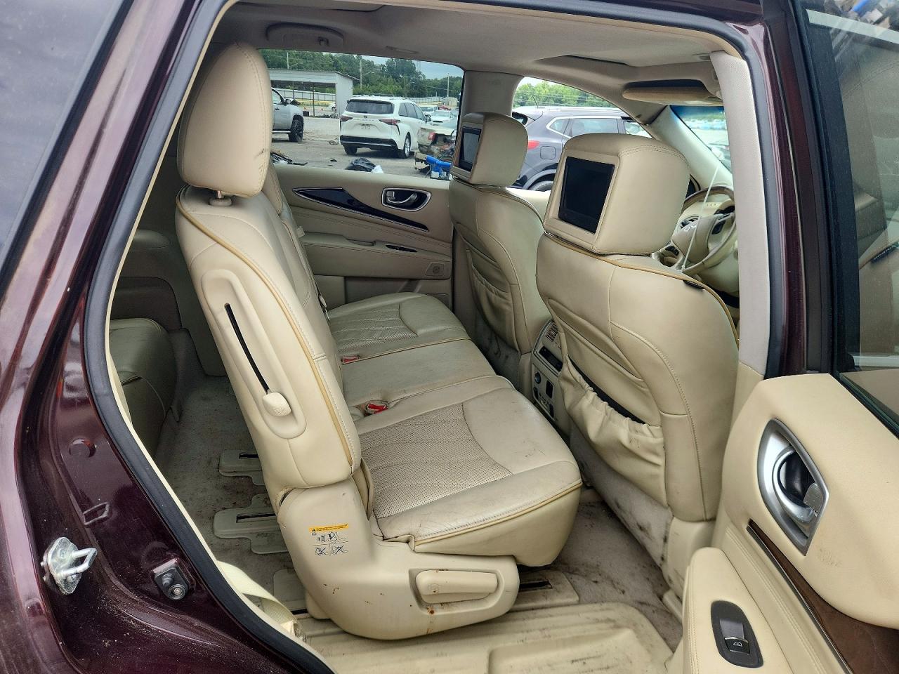 2013 Infiniti Jx35 Base Burgundy vin: 5N1AL0MN3DC336355