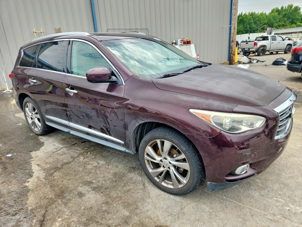 2013 Infiniti Jx35 Base Burgundy vin: 5N1AL0MN3DC336355