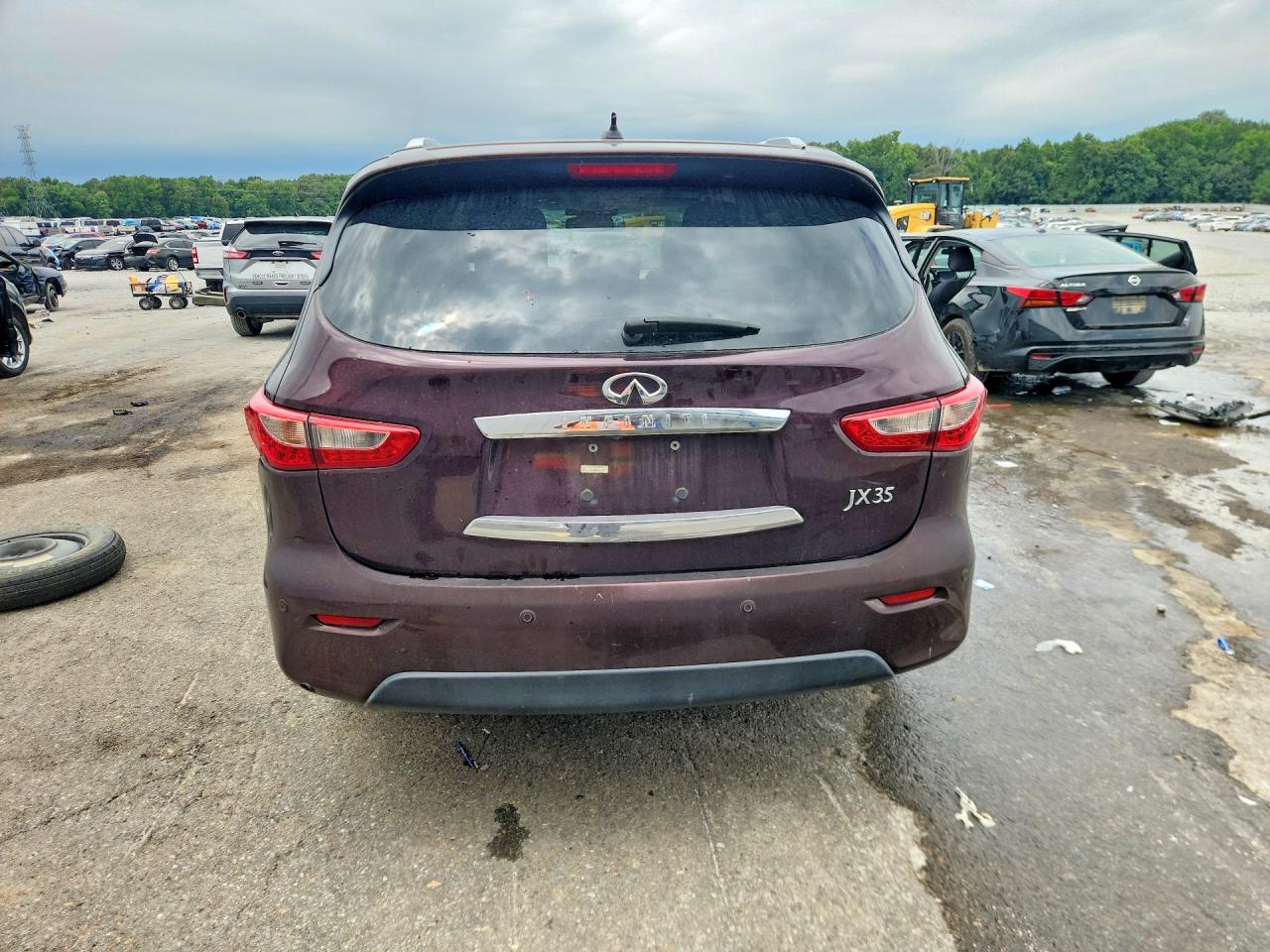 2013 Infiniti Jx35 Base Burgundy vin: 5N1AL0MN3DC336355
