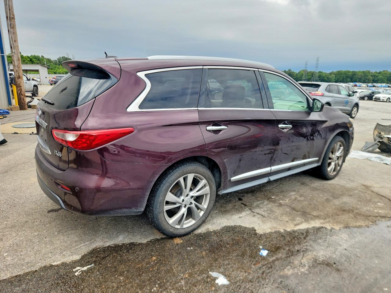 2013 Infiniti Jx35 Base Burgundy vin: 5N1AL0MN3DC336355