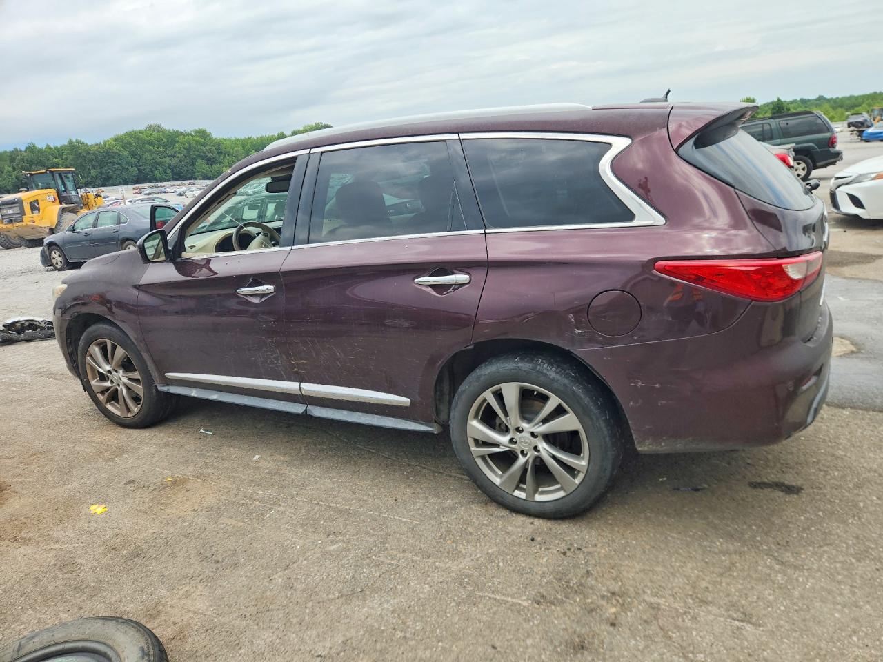 2013 Infiniti Jx35 Base Burgundy vin: 5N1AL0MN3DC336355