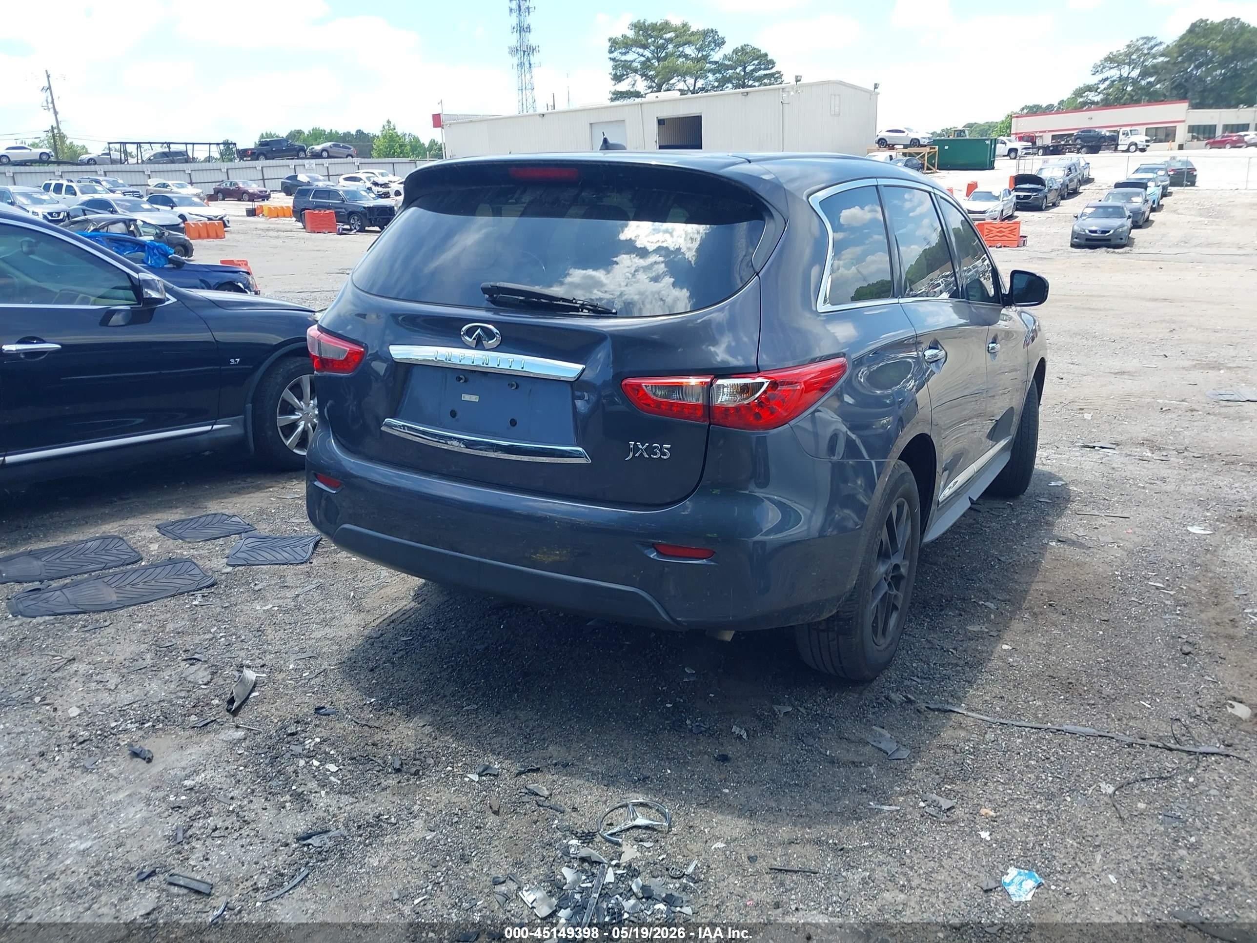 2013 Infiniti Jx35   Gray vin: 5N1AL0MN3DC346657
