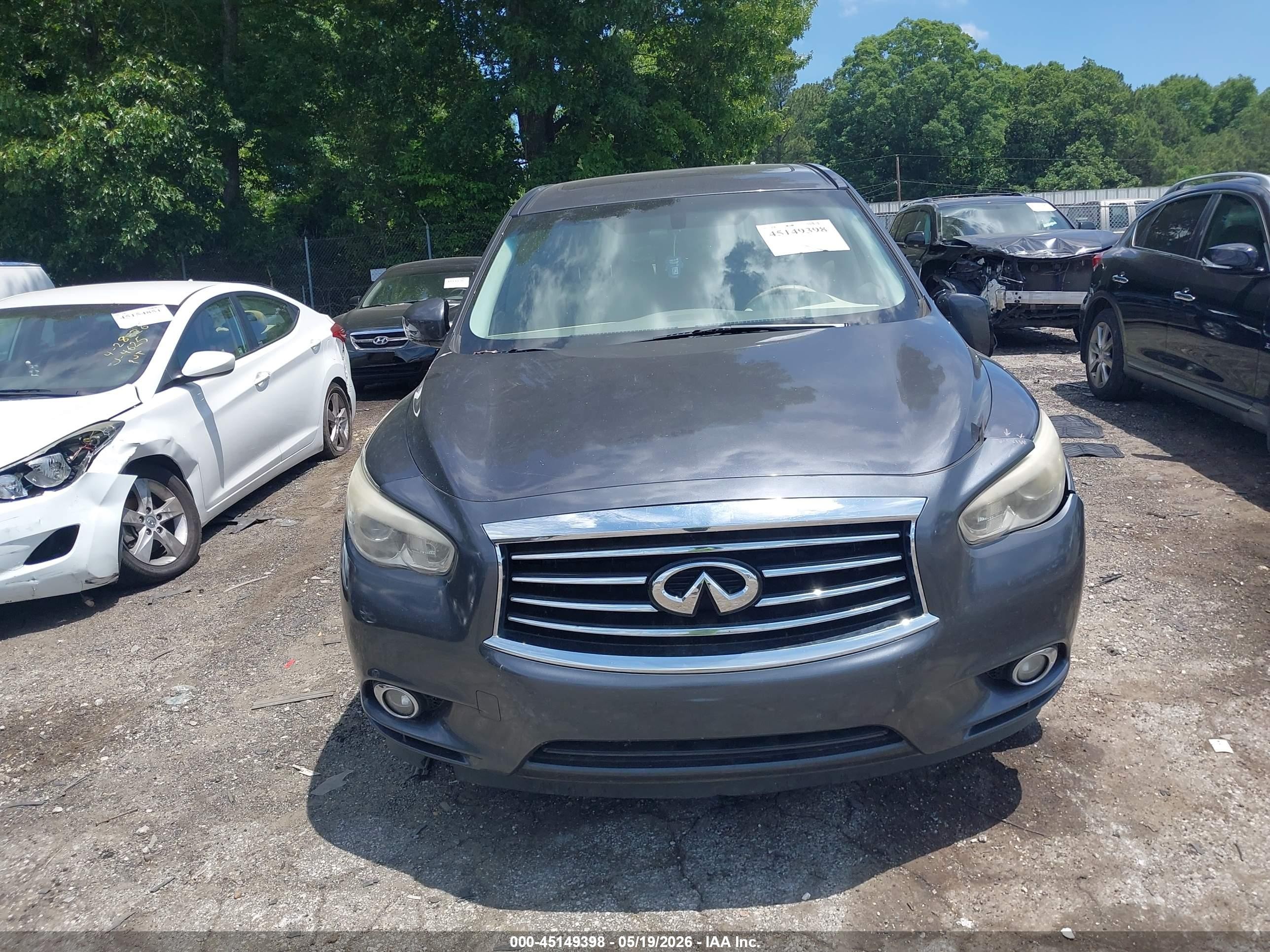 2013 Infiniti Jx35   Gray vin: 5N1AL0MN3DC346657