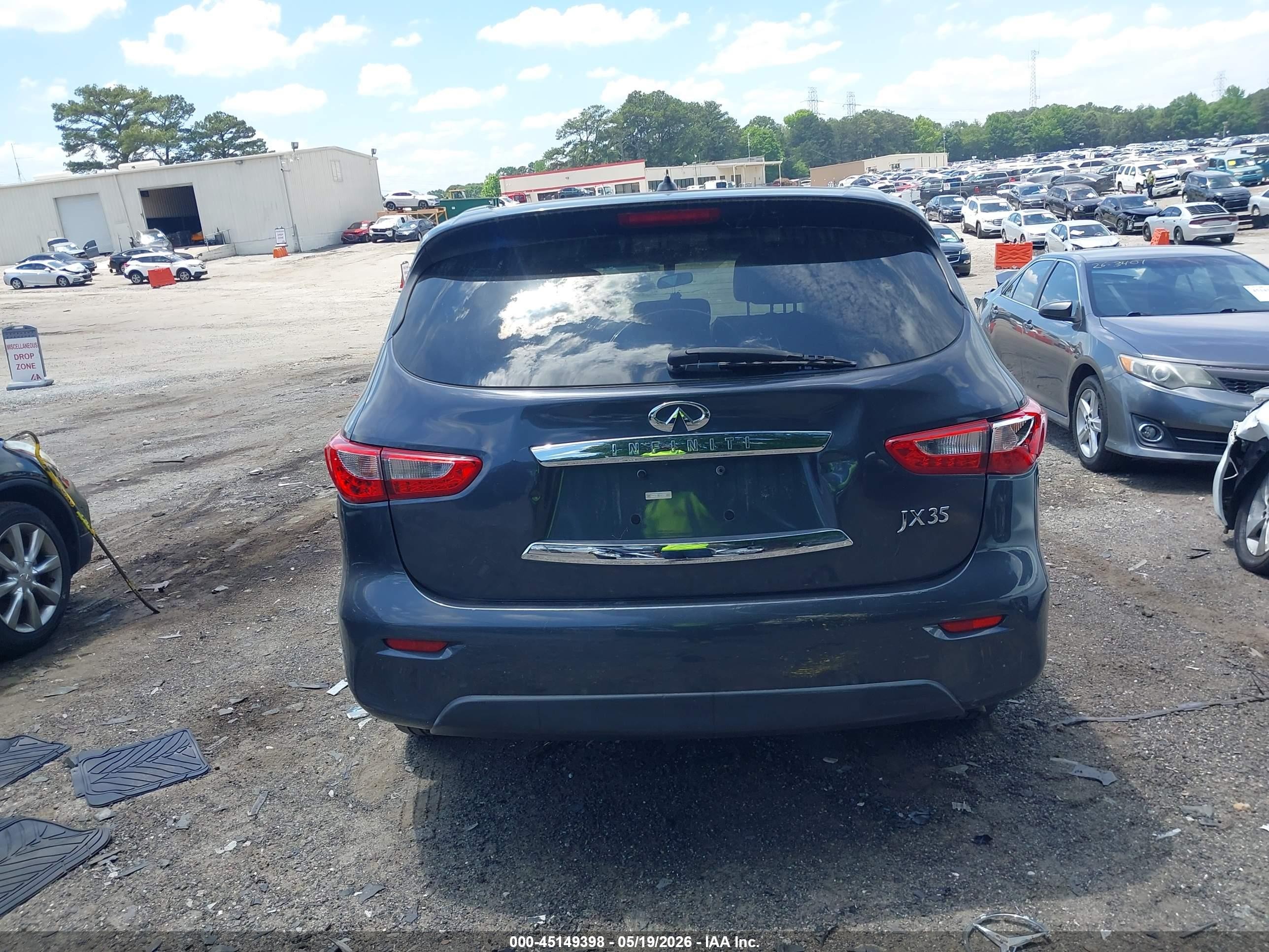 2013 Infiniti Jx35   Gray vin: 5N1AL0MN3DC346657