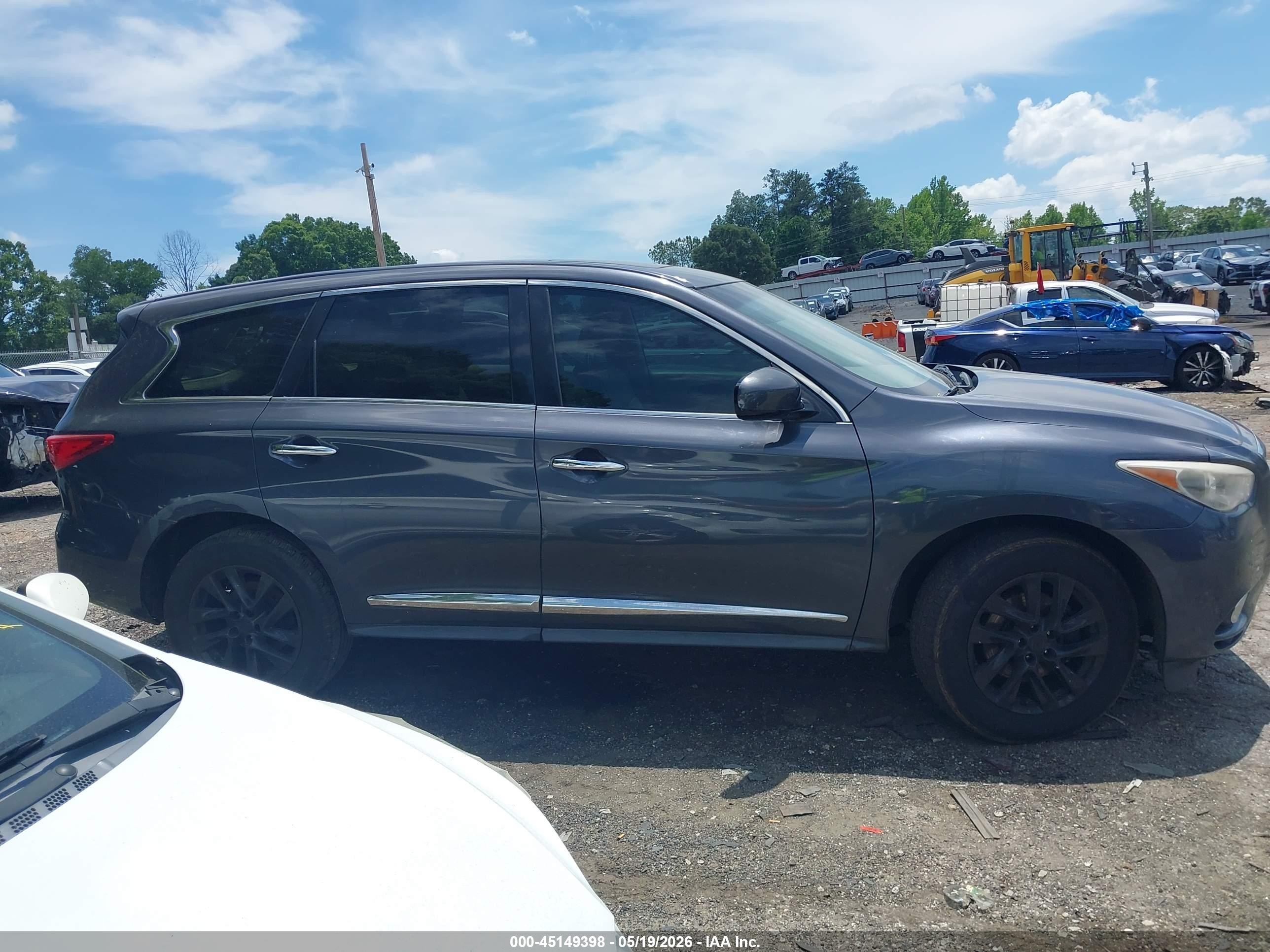 2013 Infiniti Jx35   Gray vin: 5N1AL0MN3DC346657