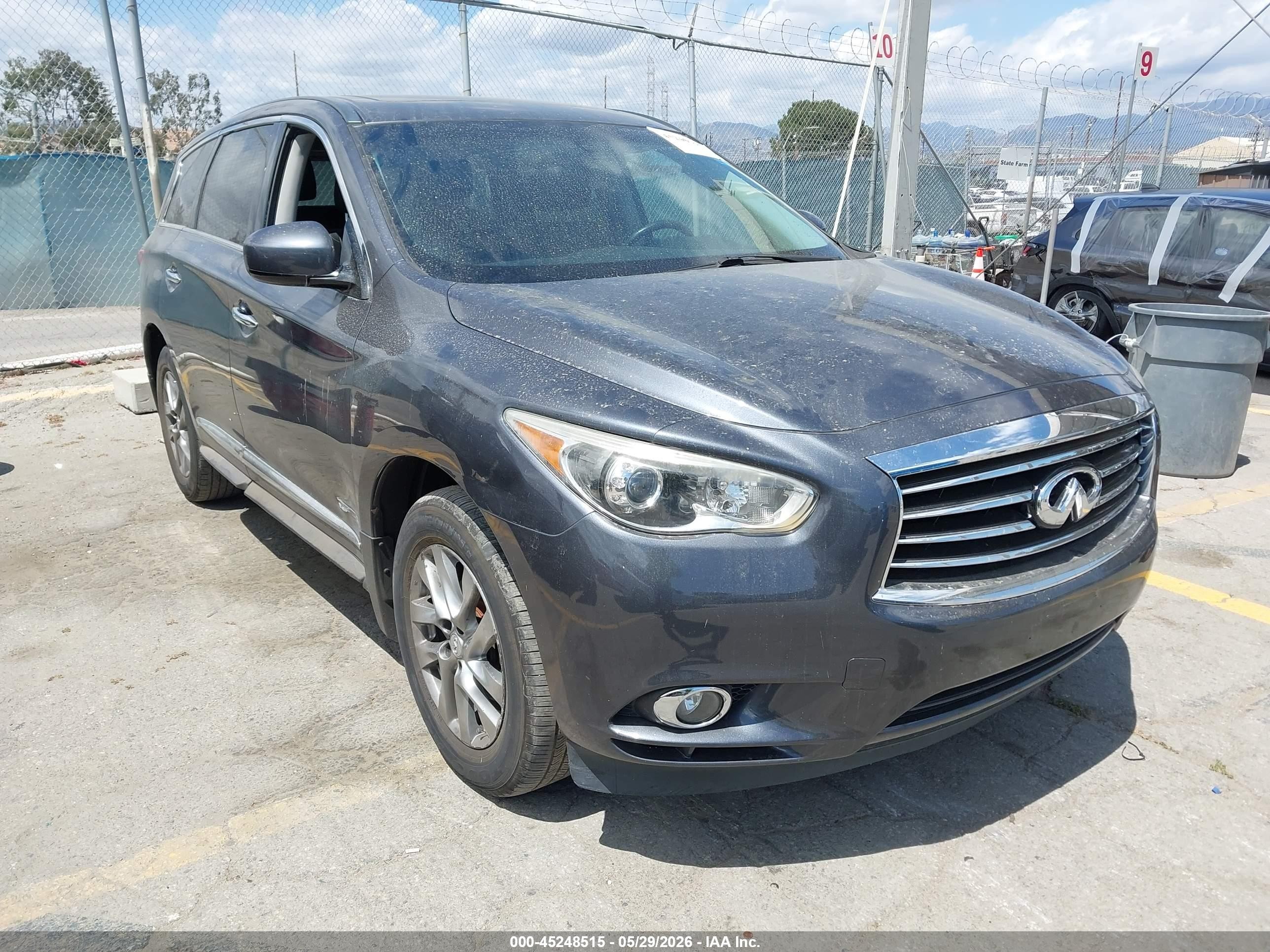 2013 Infiniti Jx35   Gray vin: 5N1AL0MN3DC350076