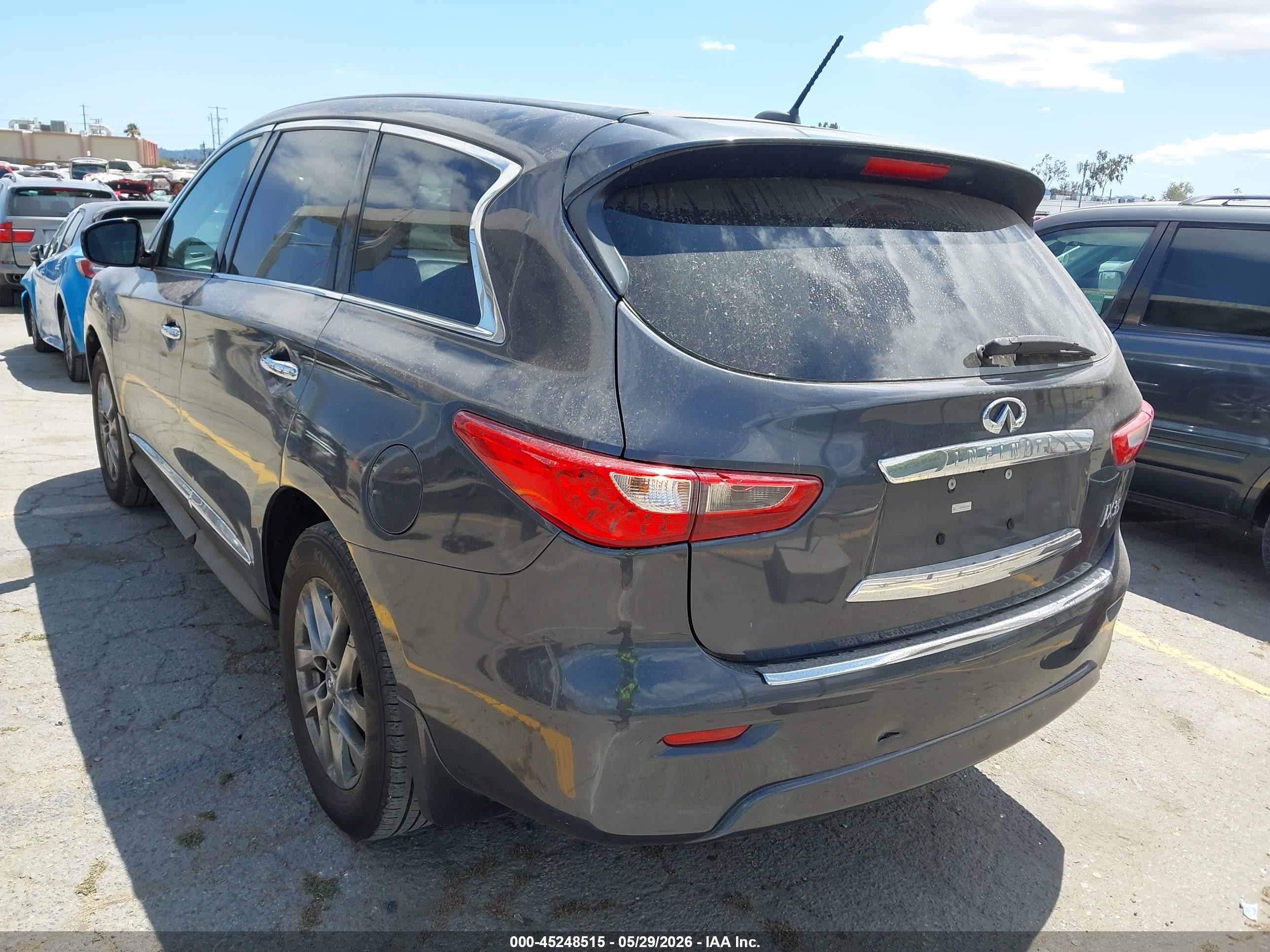 2013 Infiniti Jx35   Gray vin: 5N1AL0MN3DC350076
