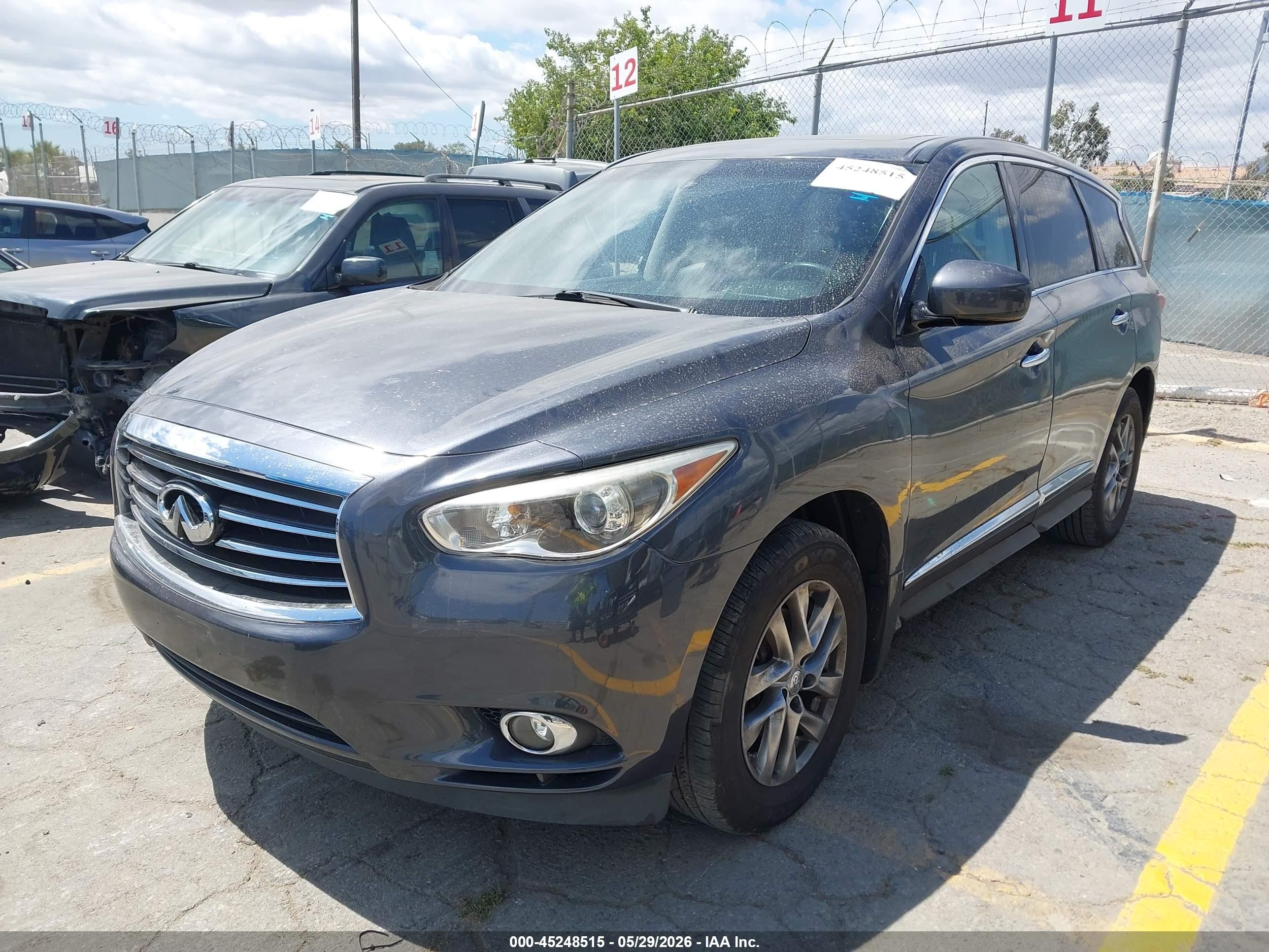 2013 Infiniti Jx35   Gray vin: 5N1AL0MN3DC350076
