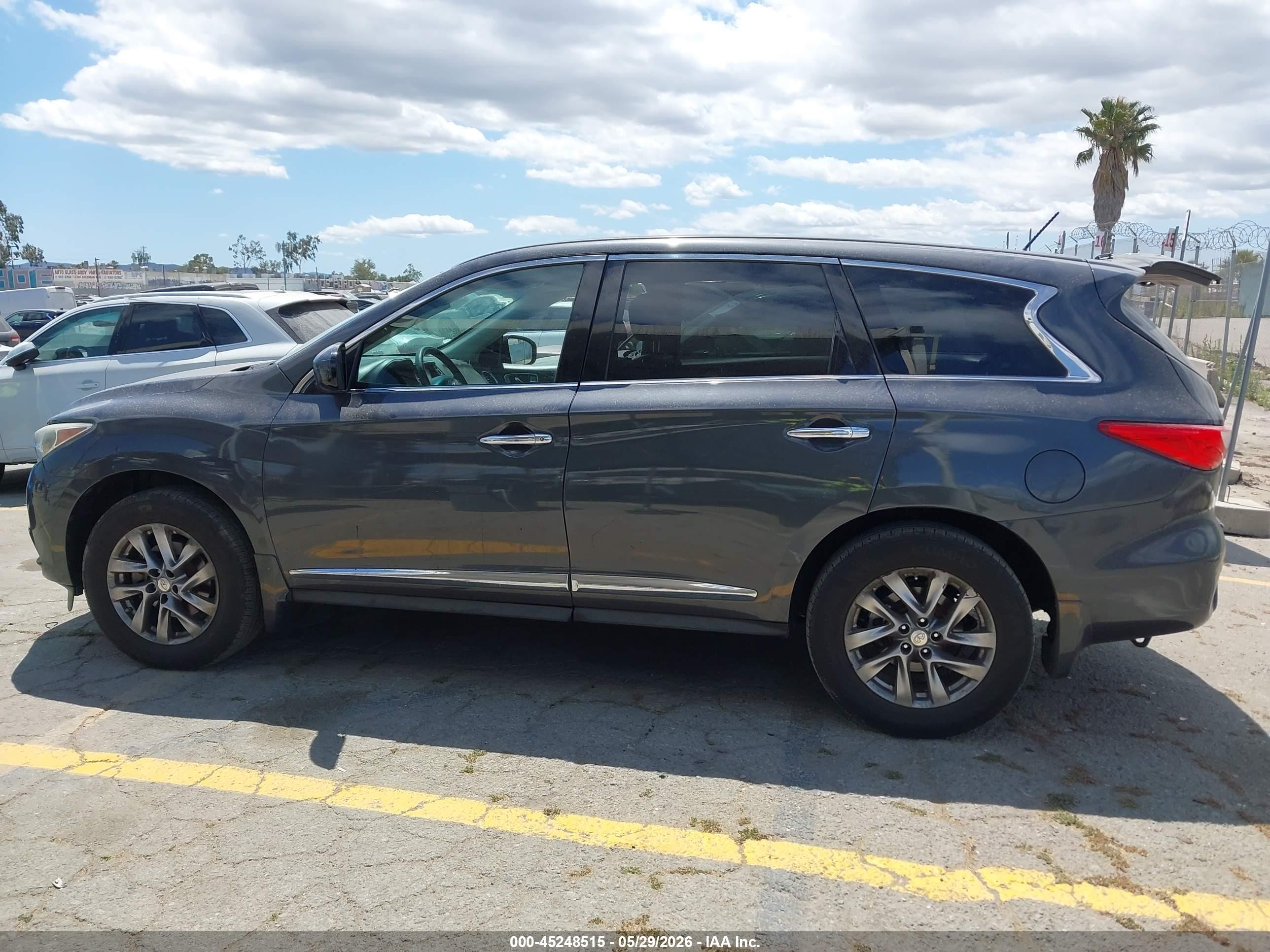 2013 Infiniti Jx35   Gray vin: 5N1AL0MN3DC350076