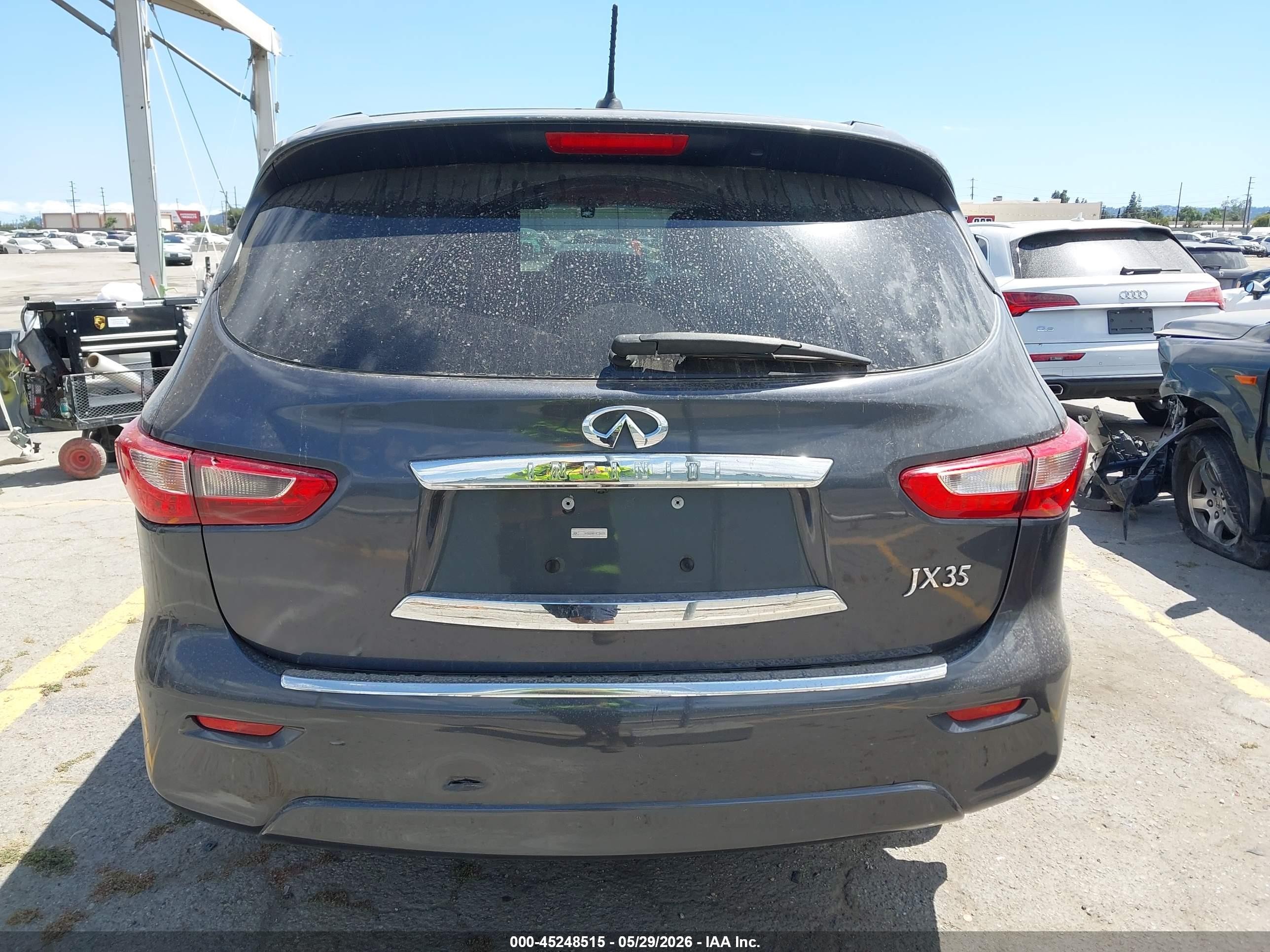 2013 Infiniti Jx35   Gray vin: 5N1AL0MN3DC350076