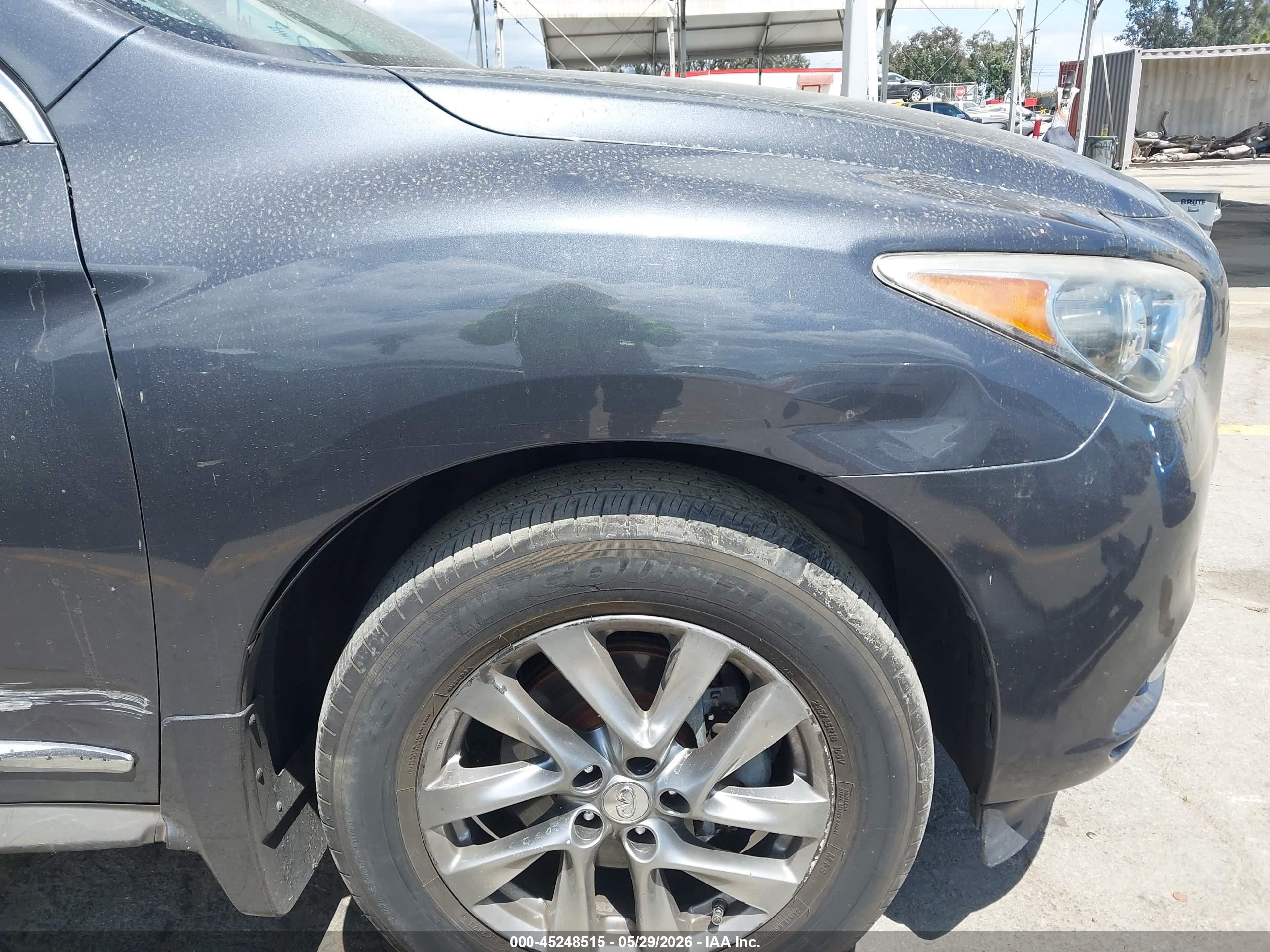 2013 Infiniti Jx35   Gray vin: 5N1AL0MN3DC350076