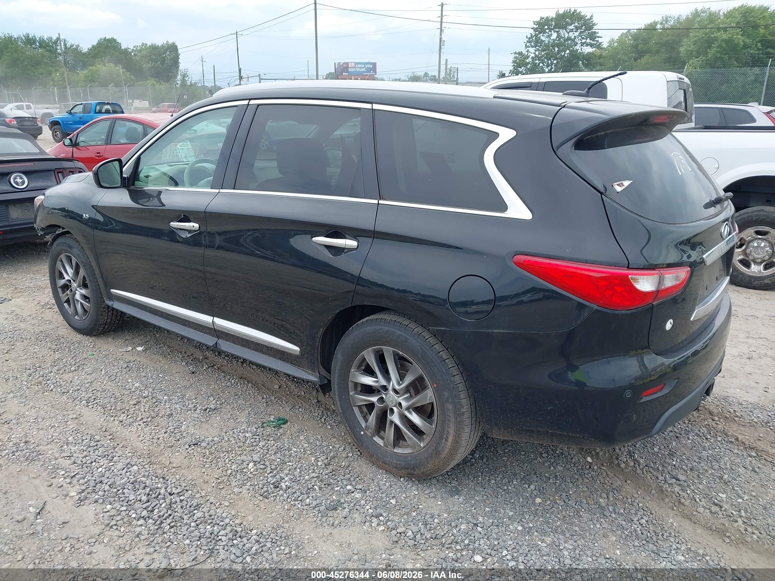 2014 Infiniti Qx60 Черный vin: 5N1AL0MN3EC501077