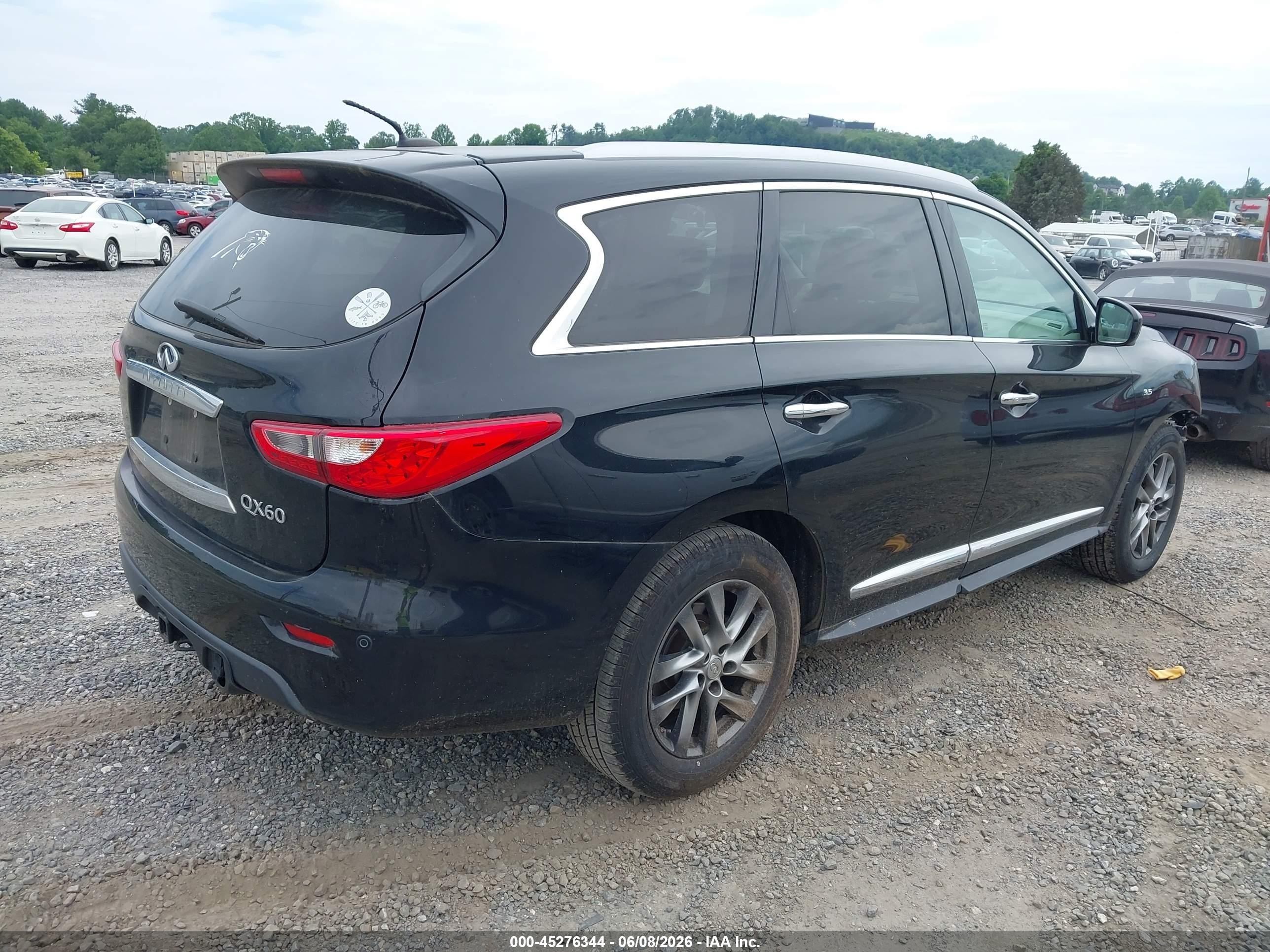 2014 Infiniti Qx60 Черный vin: 5N1AL0MN3EC501077
