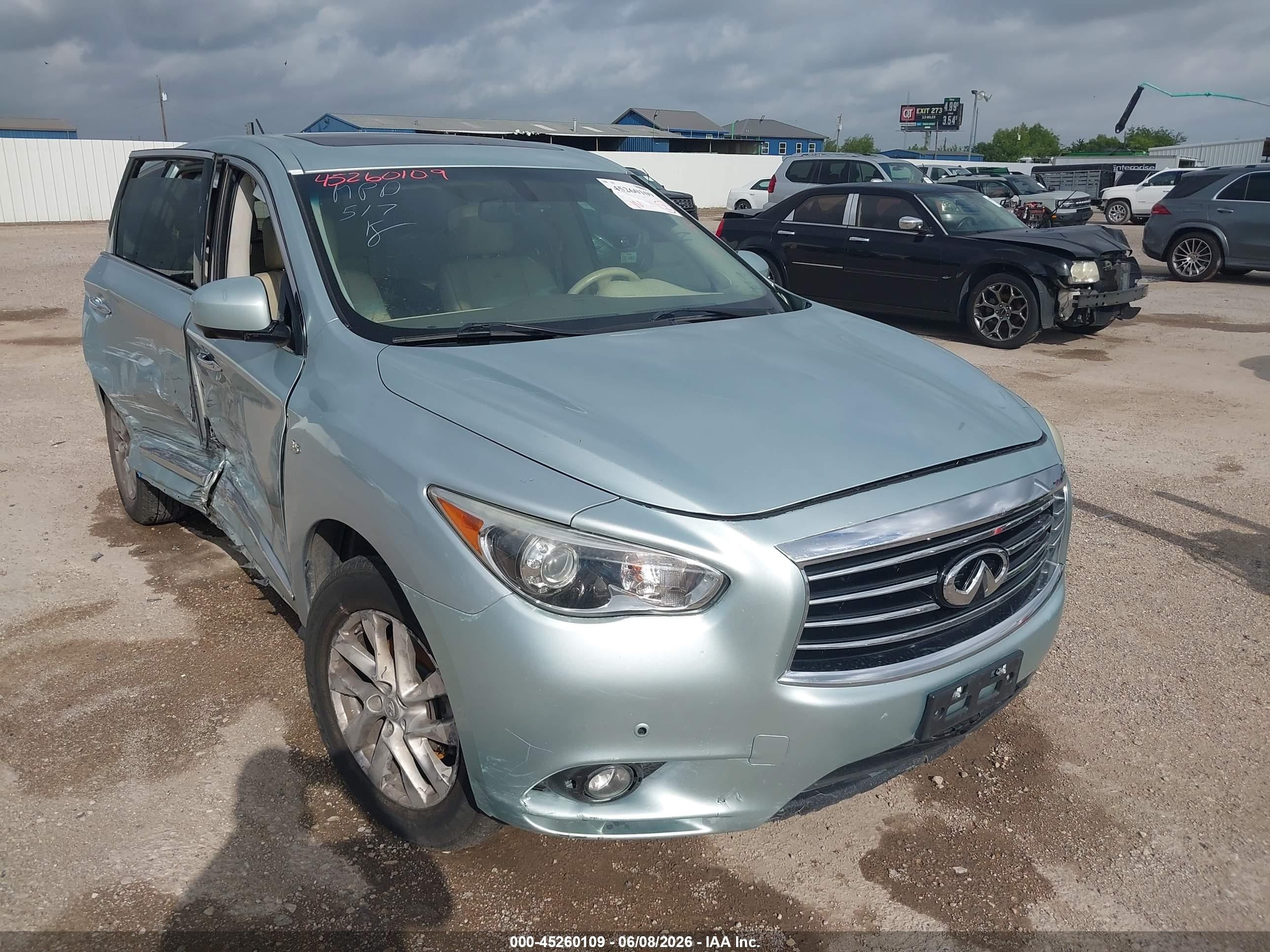 2014 Infiniti Qx60   Silver vin: 5N1AL0MN3EC501628