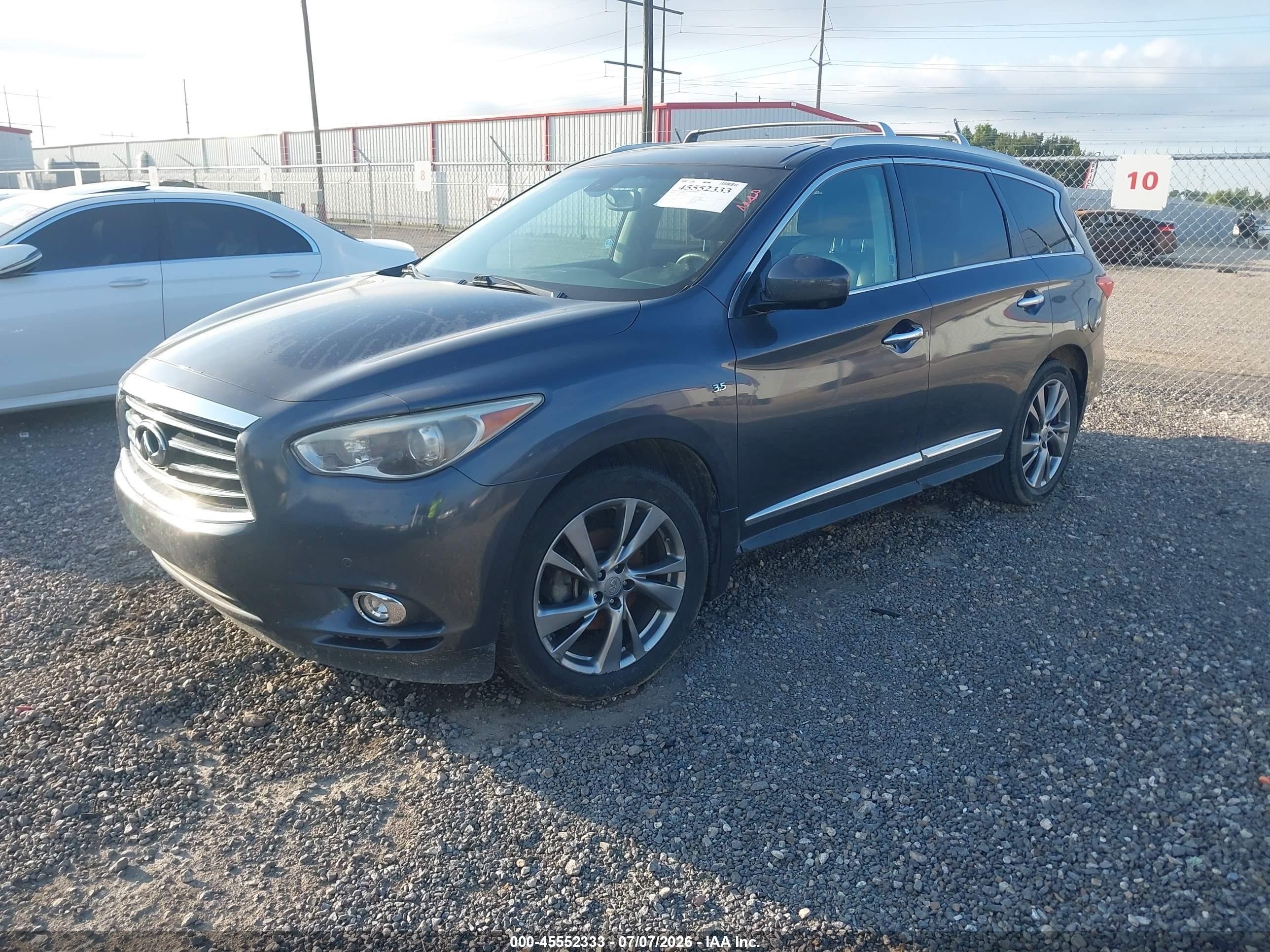 2014 Infiniti Qx60   Gray vin: 5N1AL0MN3EC510670