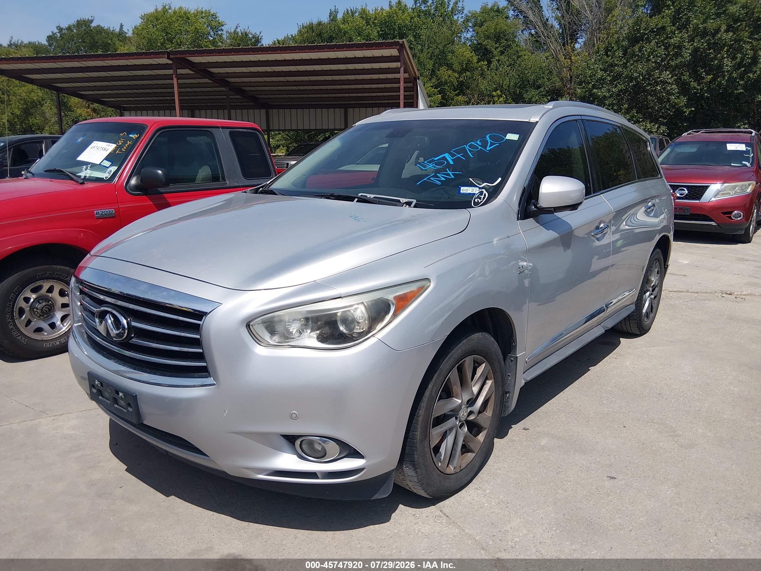 2014 Infiniti Qx60   Gray vin: 5N1AL0MN3EC530370