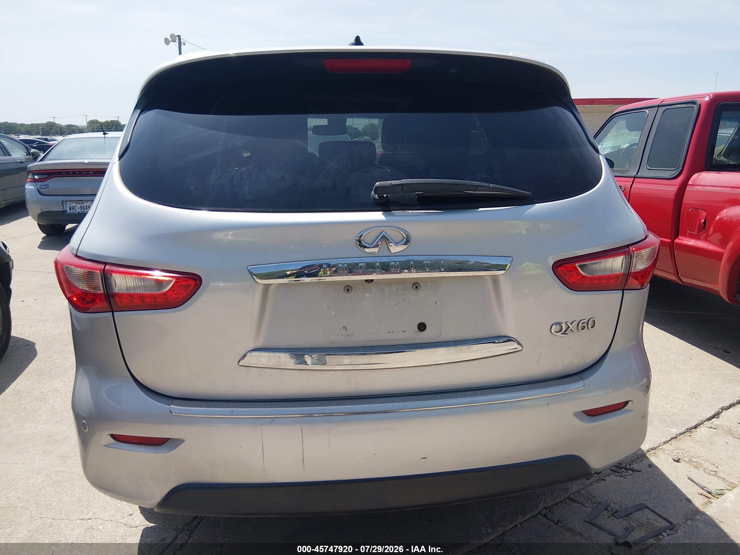 2014 Infiniti Qx60   Gray vin: 5N1AL0MN3EC530370