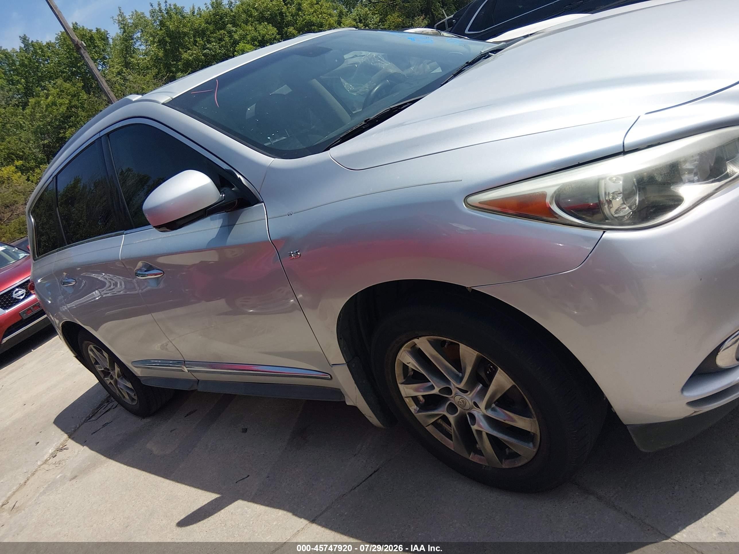 2014 Infiniti Qx60   Gray vin: 5N1AL0MN3EC530370