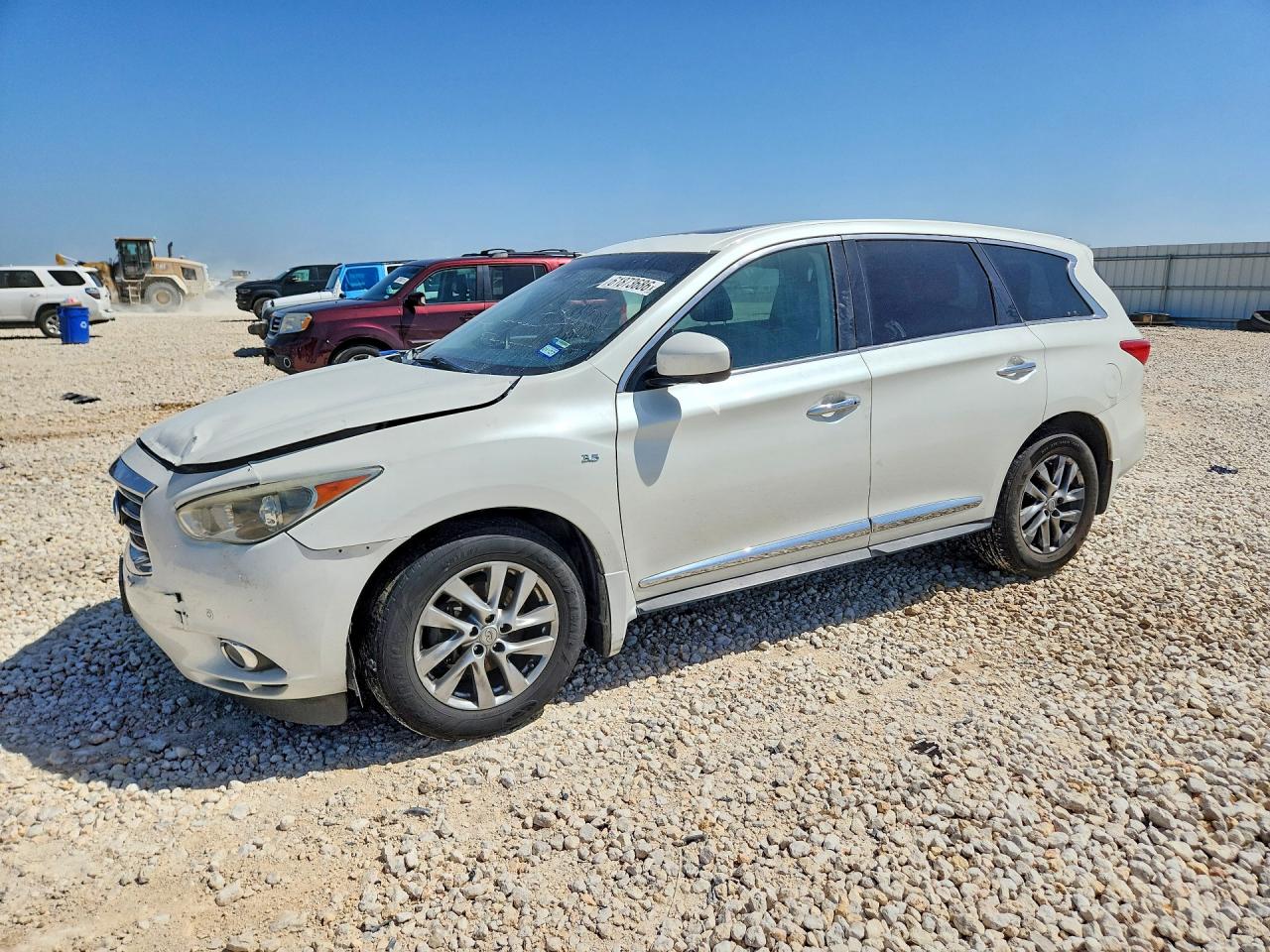 2015 Infiniti Qx60 Base White vin: 5N1AL0MN3FC504773