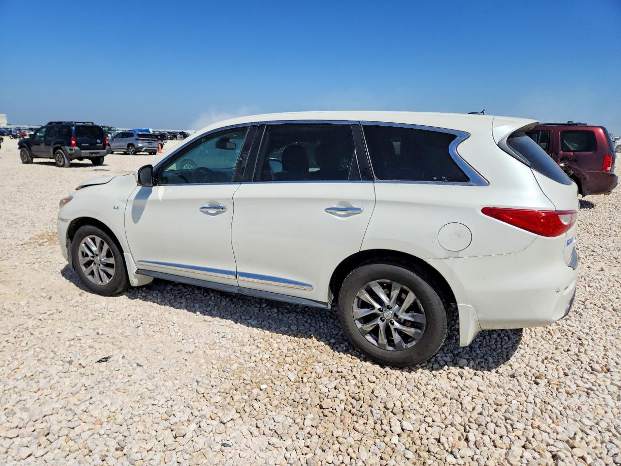 2015 Infiniti Qx60 Base White vin: 5N1AL0MN3FC504773