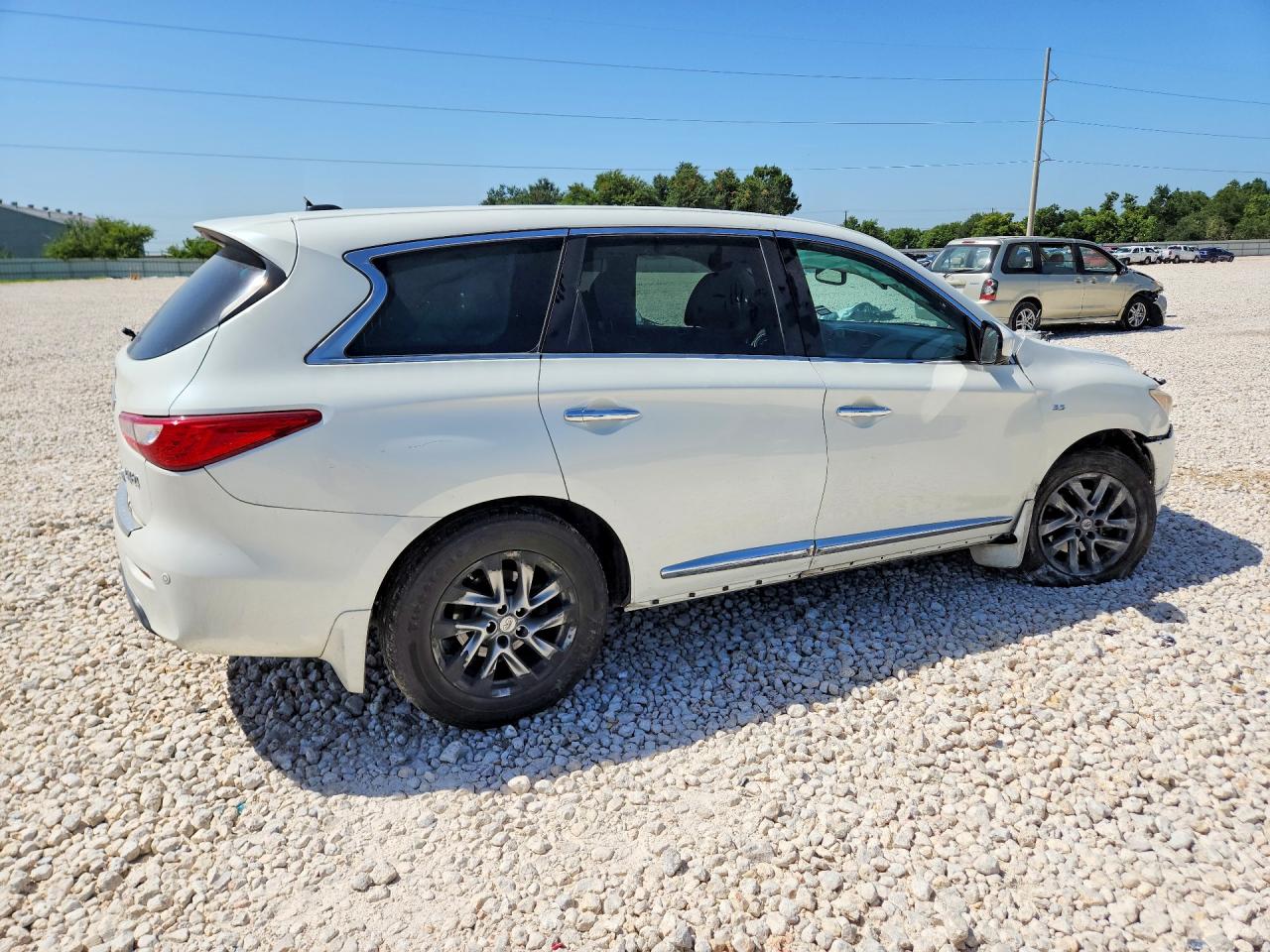 2015 Infiniti Qx60 Base White vin: 5N1AL0MN3FC504773