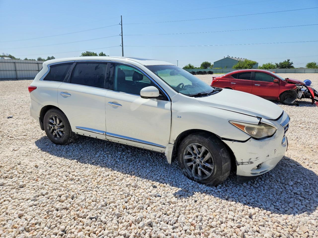 2015 Infiniti Qx60 Base White vin: 5N1AL0MN3FC504773