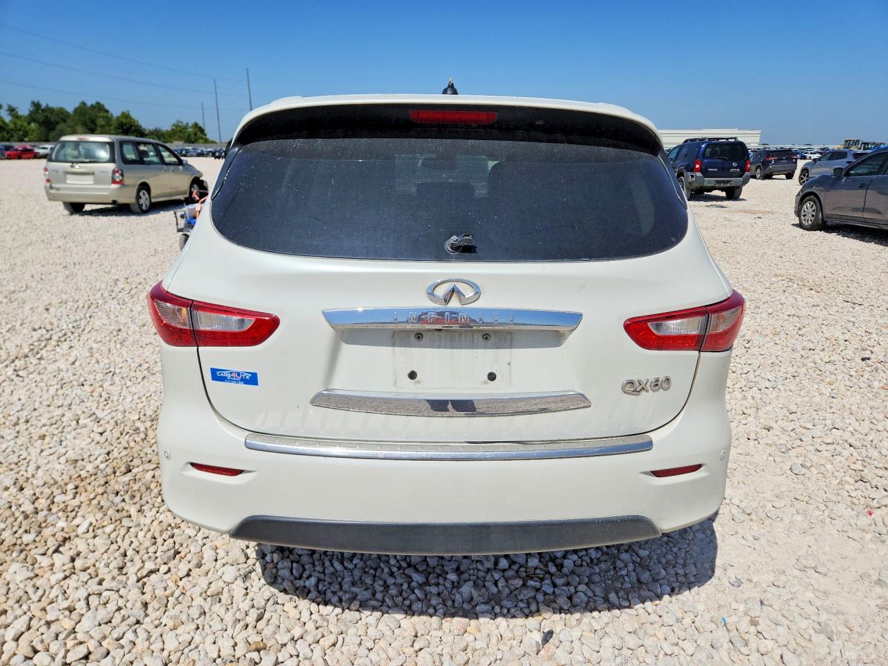 2015 Infiniti Qx60 Base White vin: 5N1AL0MN3FC504773