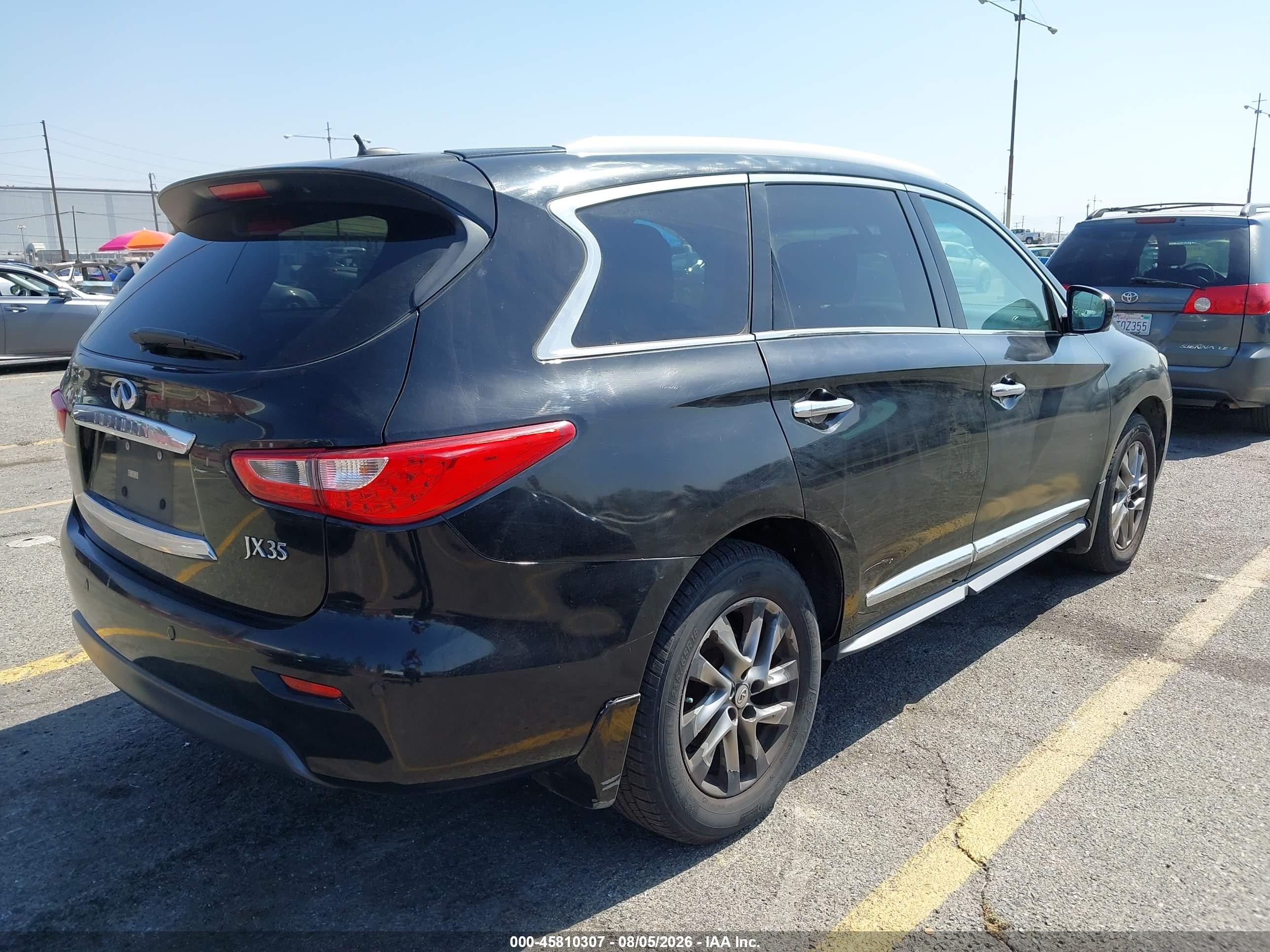2013 Infiniti Jx35   Black vin: 5N1AL0MN4DC325686