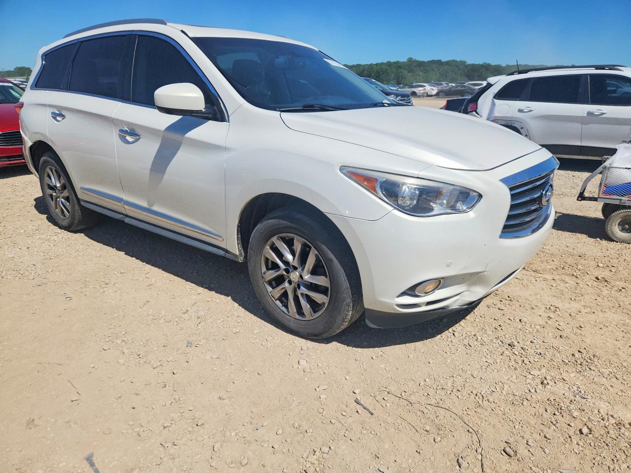 2013 Infiniti Jx35 Base White vin: 5N1AL0MN4DC343654