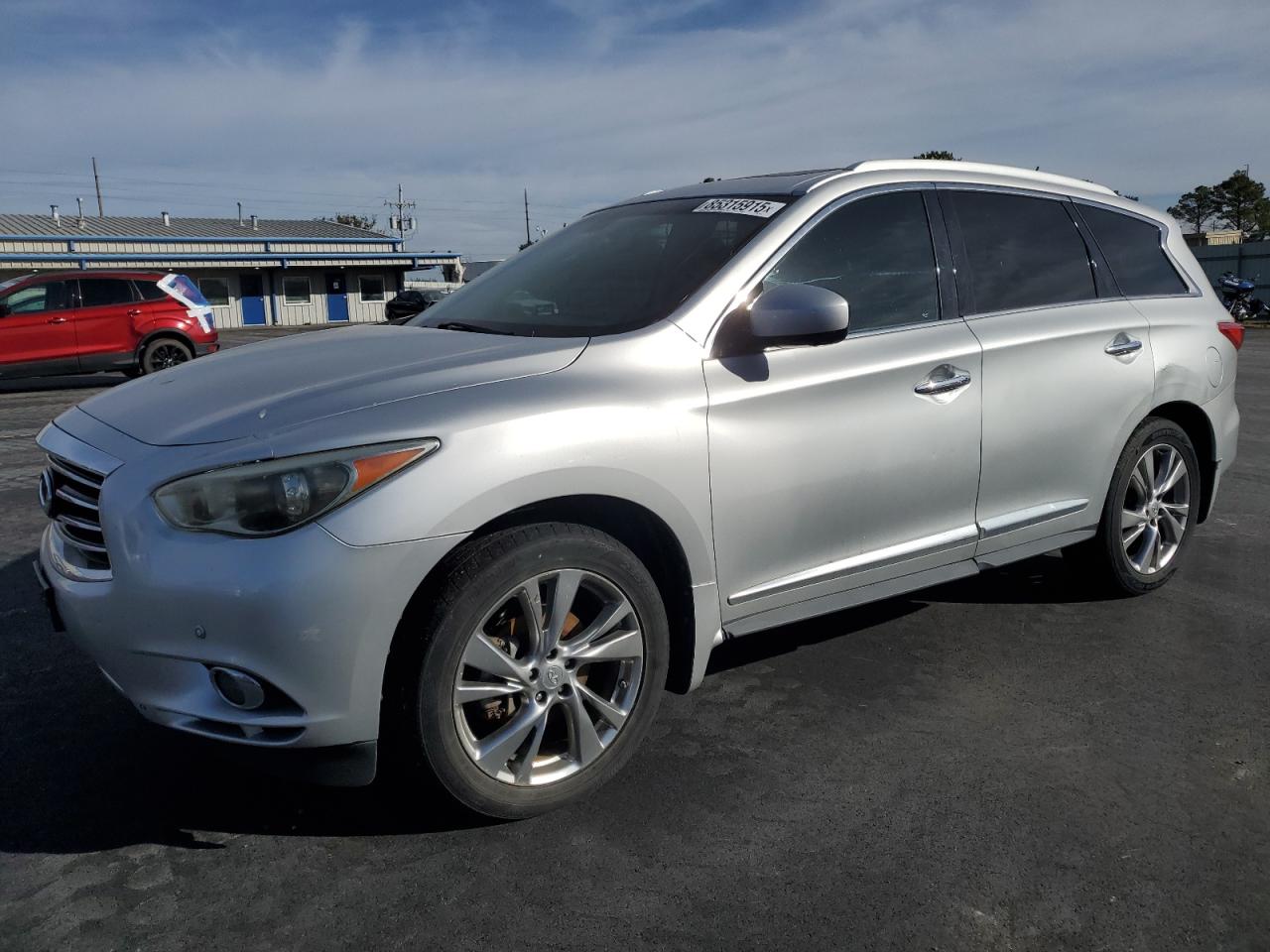 2013 Infiniti Jx35 Silver vin: 5N1AL0MN4DC345422