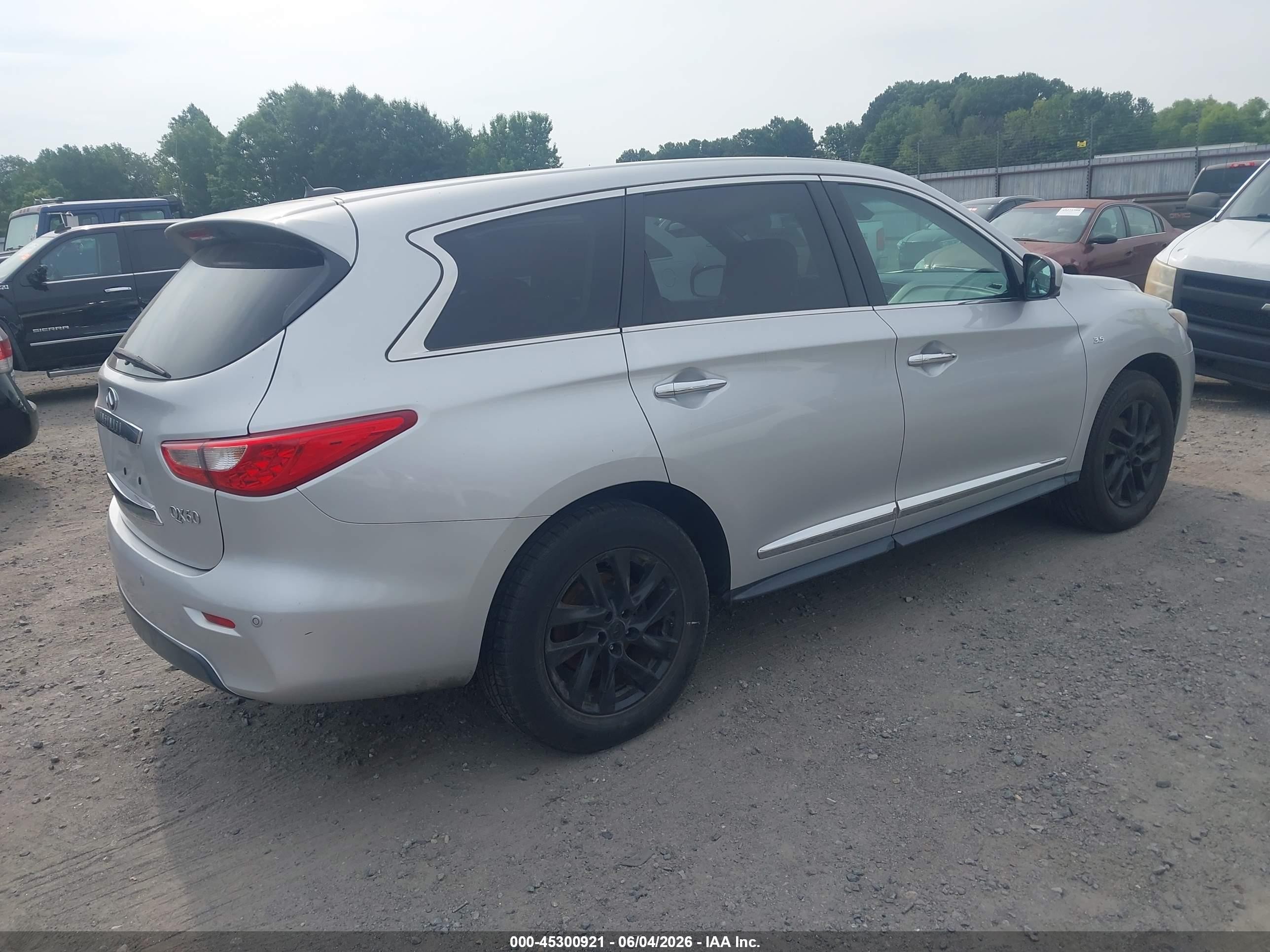 2014 Infiniti Qx60   Silver vin: 5N1AL0MN4EC504392