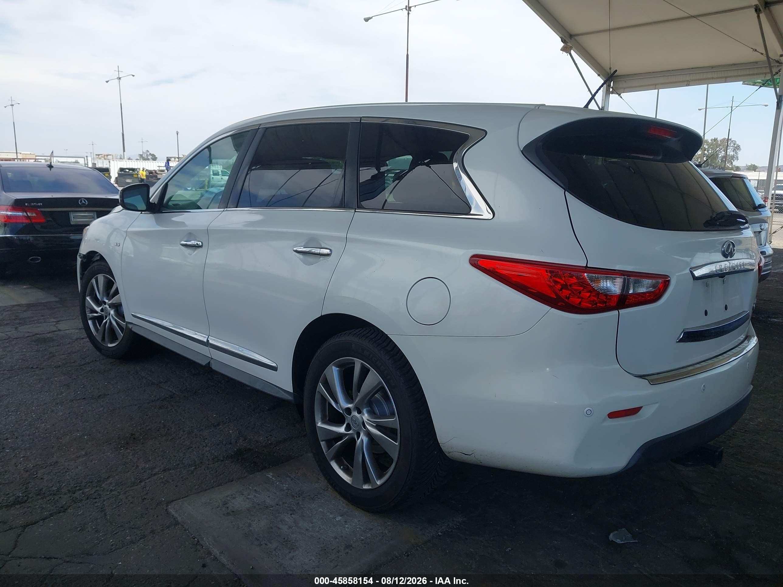 2014 Infiniti Qx60   White vin: 5N1AL0MN4EC507633