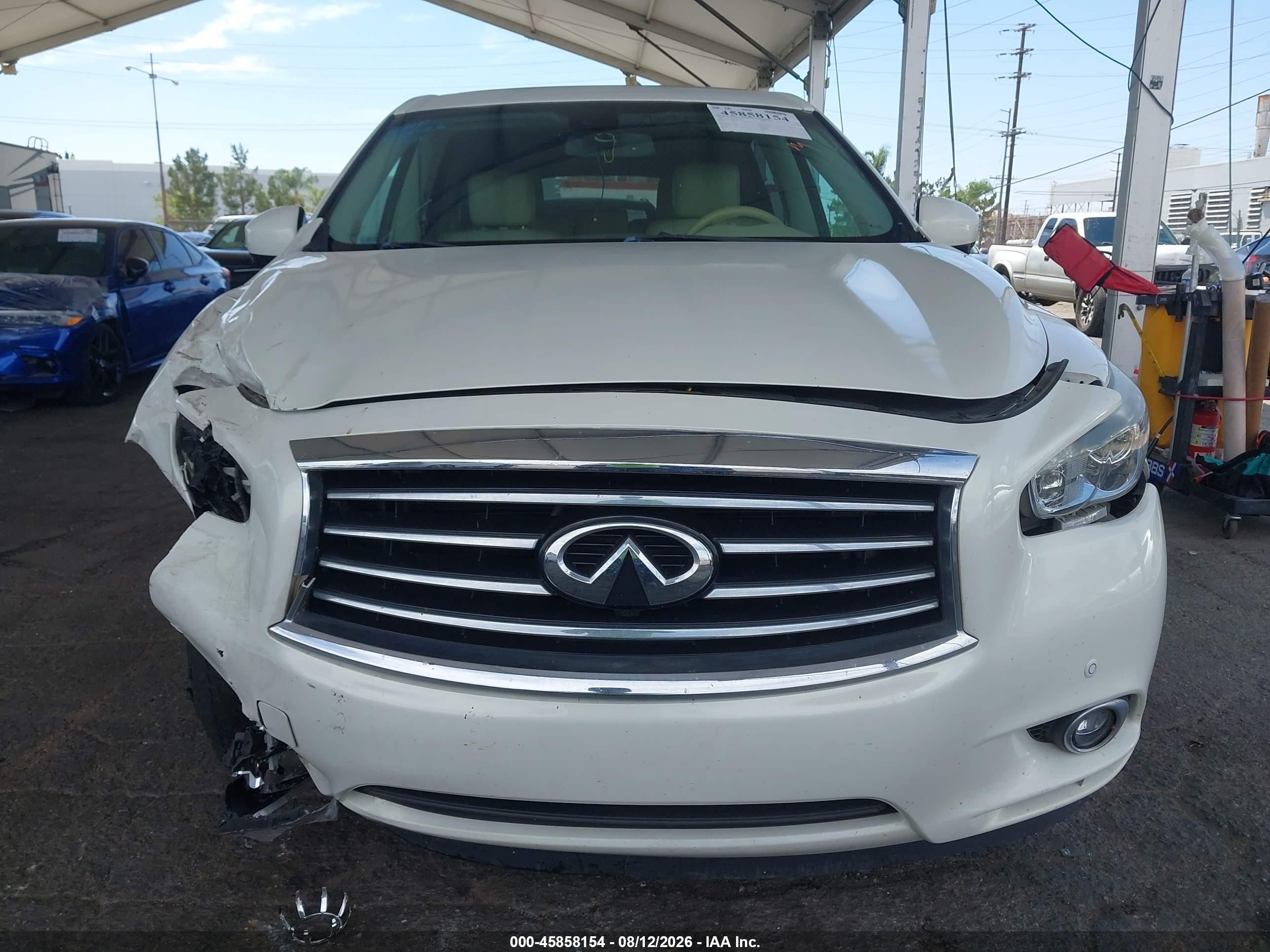 2014 Infiniti Qx60   White vin: 5N1AL0MN4EC507633
