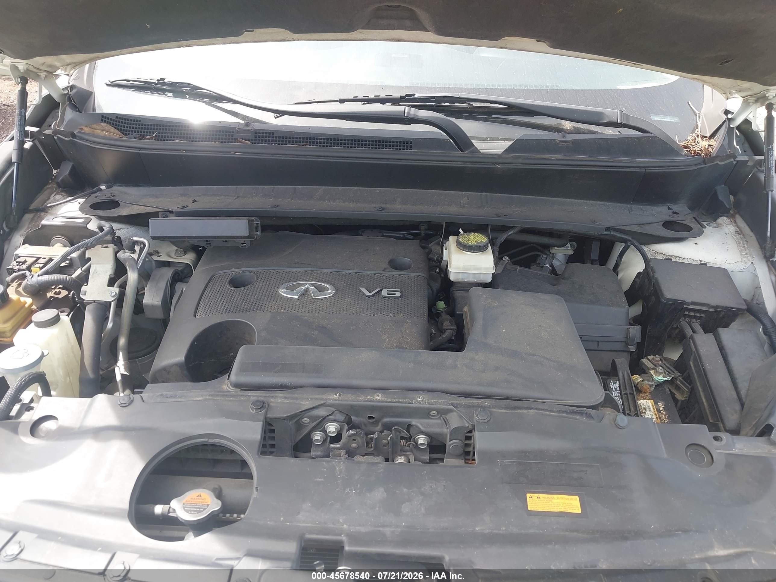 2014 Infiniti Qx60 White vin: 5N1AL0MN4EC525601