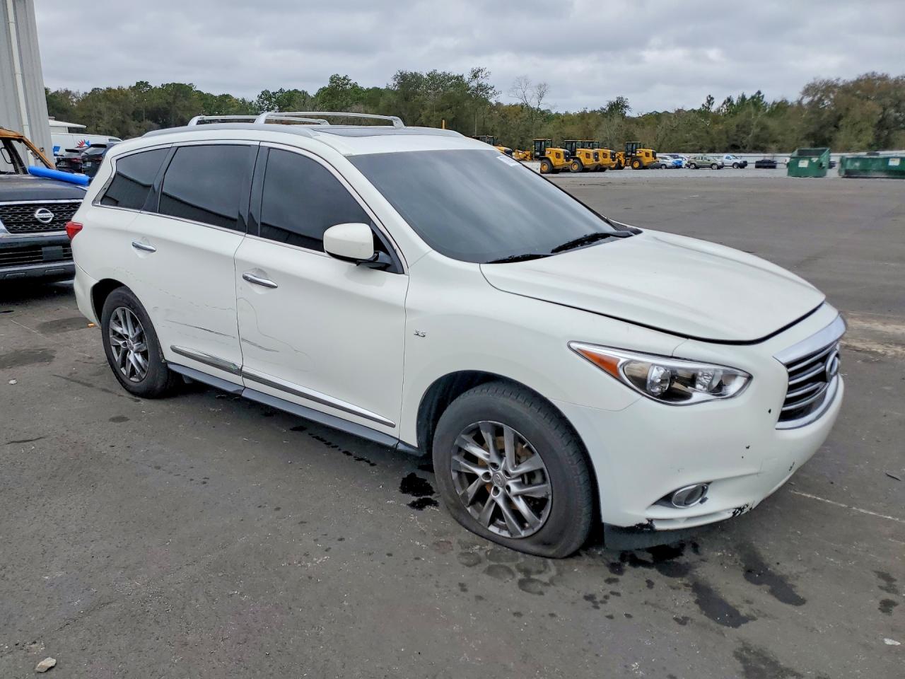 2014 Infiniti Qx60 White vin: 5N1AL0MN4EC531267