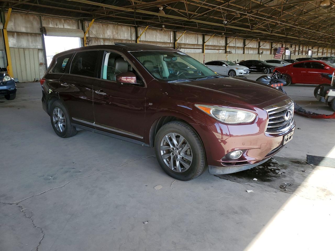 2014 Infiniti Qx60 Base Maroon vin: 5N1AL0MN4EC531706