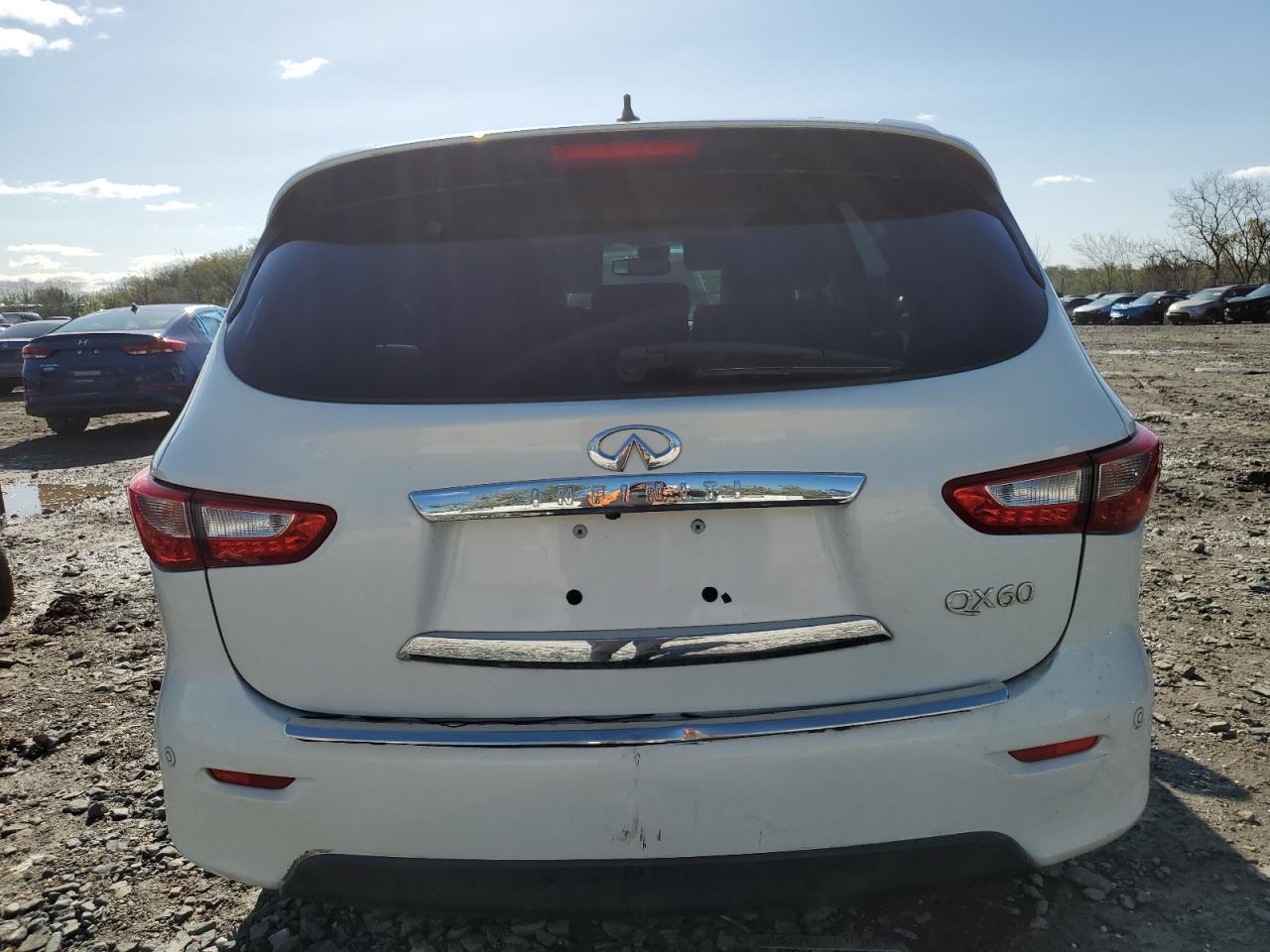2014 Infiniti Qx60 White vin: 5N1AL0MN4EC551003