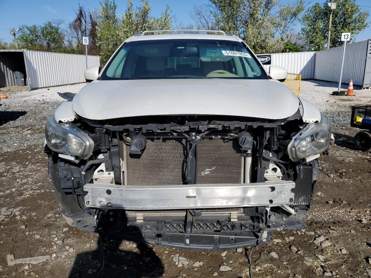2014 Infiniti Qx60 White vin: 5N1AL0MN4EC551003