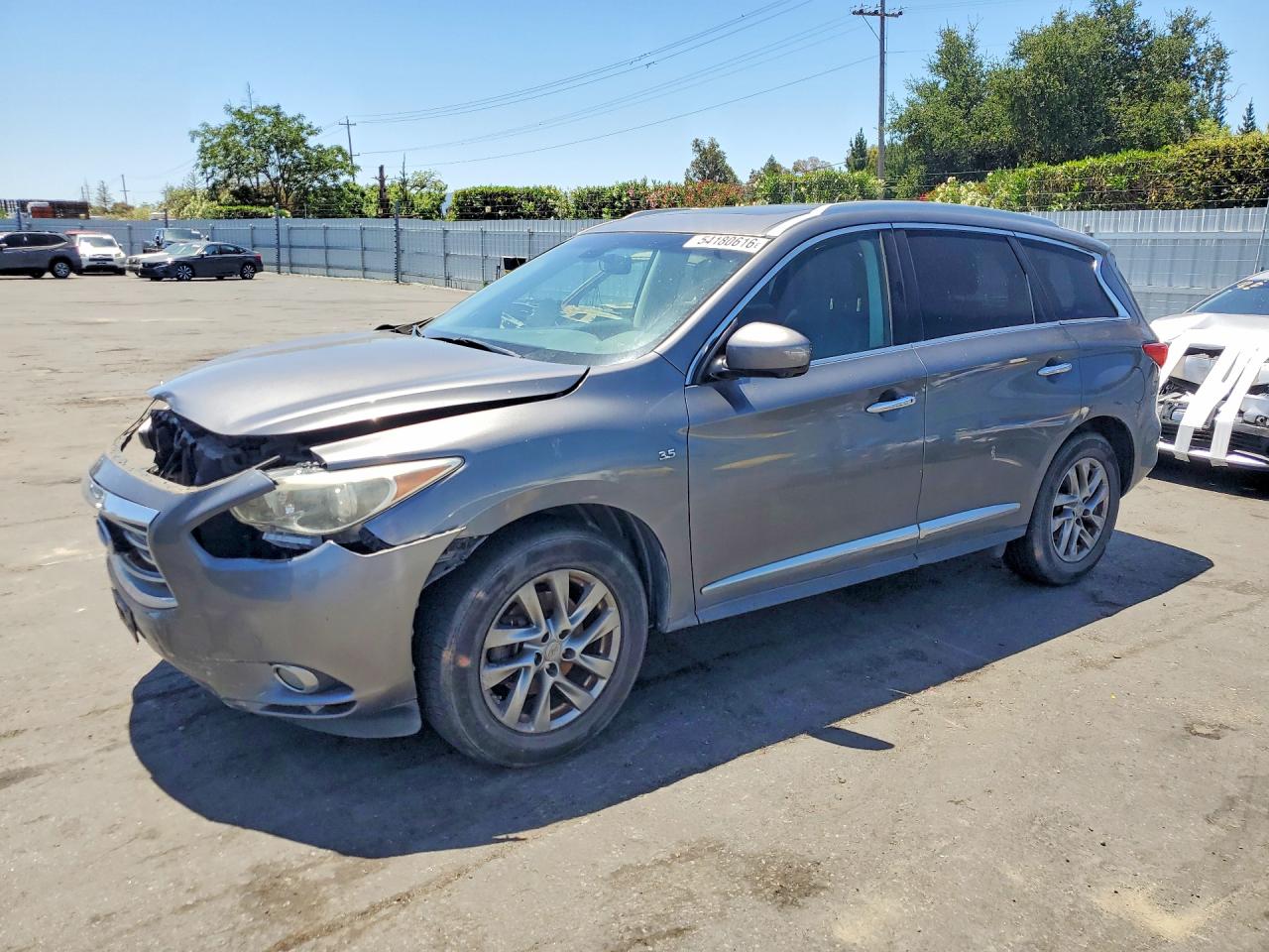 2015 Infiniti Qx60 Base Gray vin: 5N1AL0MN4FC522442