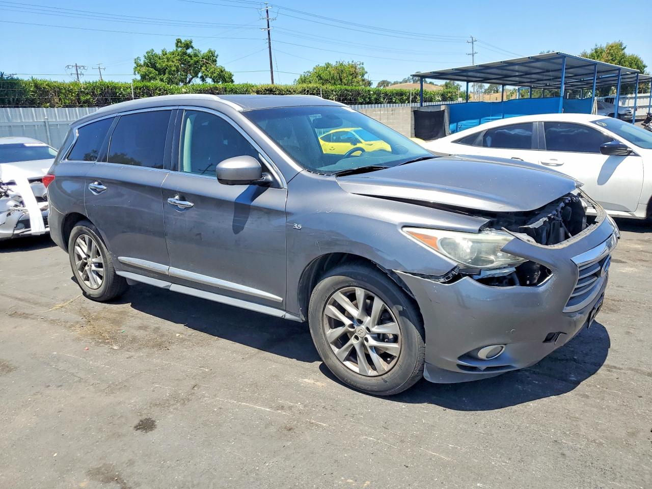 2015 Infiniti Qx60 Base Gray vin: 5N1AL0MN4FC522442