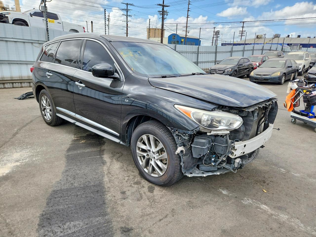 2015 Infiniti Qx60 Base Black vin: 5N1AL0MN4FC527530