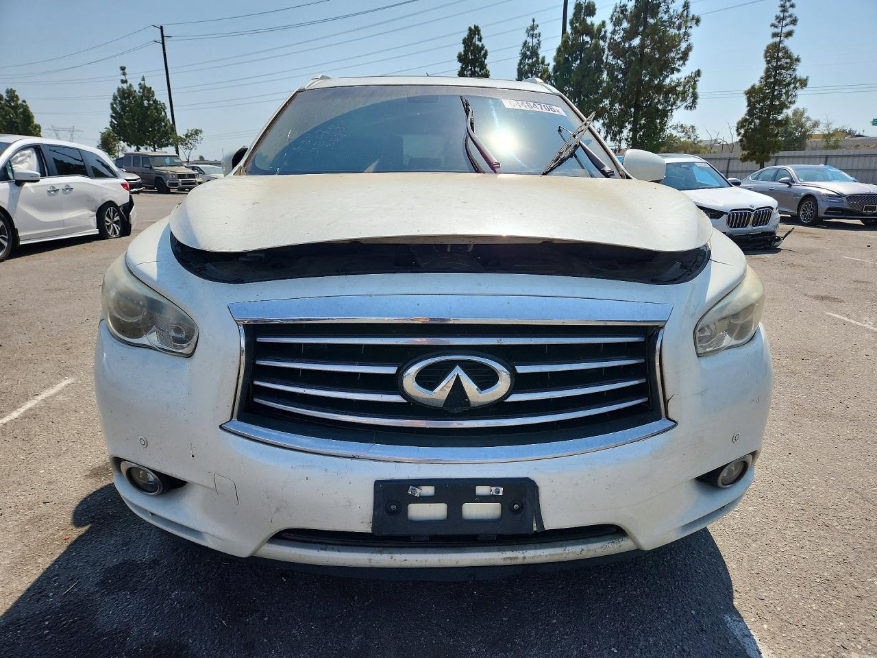 2015 Infiniti Qx60 Base White vin: 5N1AL0MN4FC528452