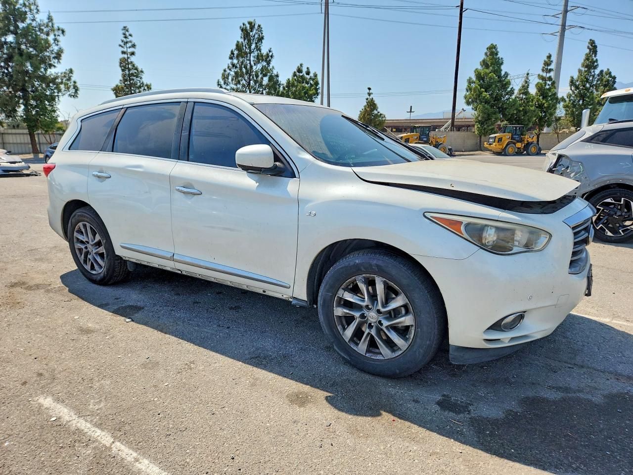 2015 Infiniti Qx60 Base White vin: 5N1AL0MN4FC528452