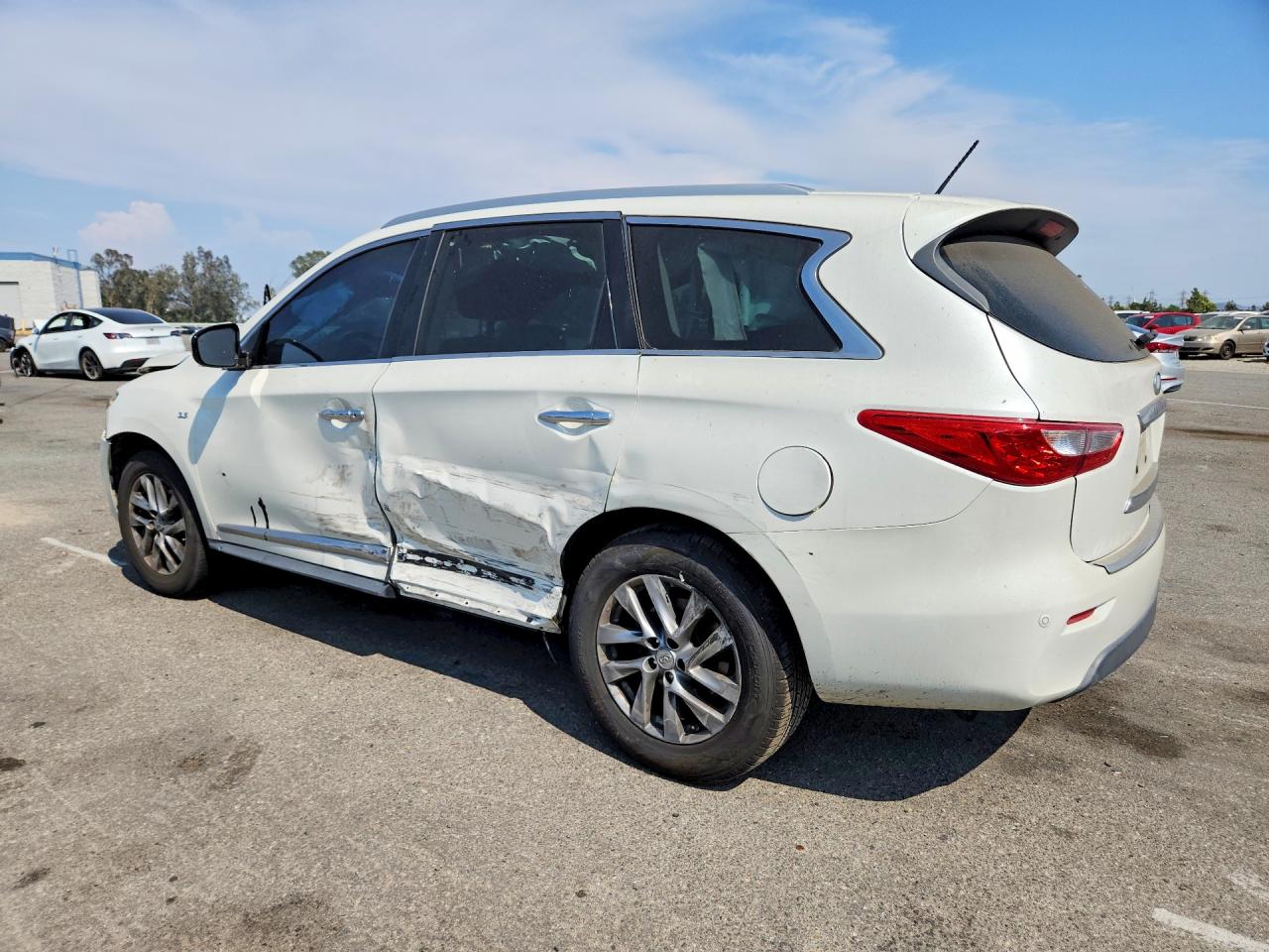 2015 Infiniti Qx60 Base White vin: 5N1AL0MN4FC528452