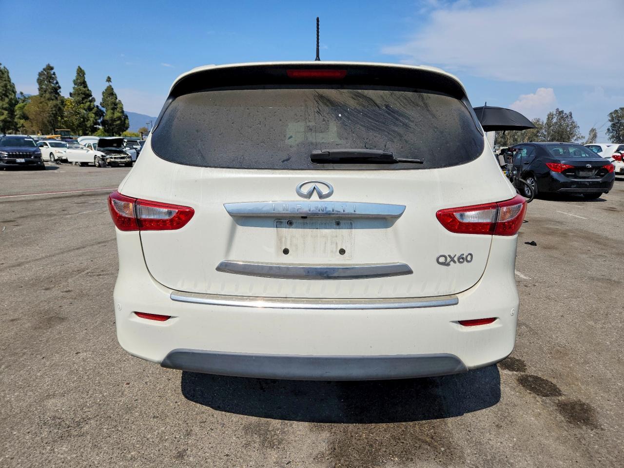 2015 Infiniti Qx60 Base White vin: 5N1AL0MN4FC528452