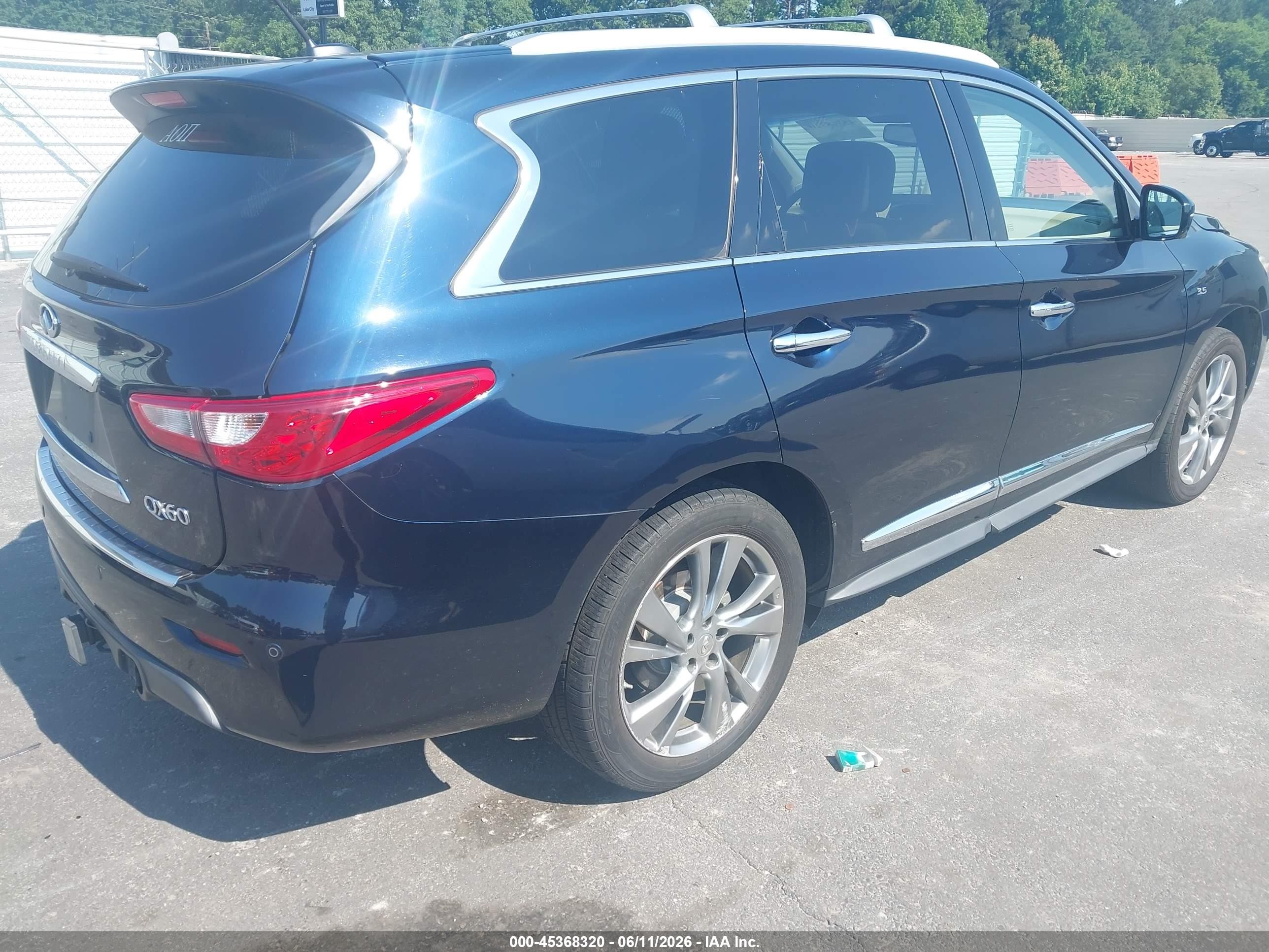 2015 Infiniti Qx60   Blue vin: 5N1AL0MN4FC554808