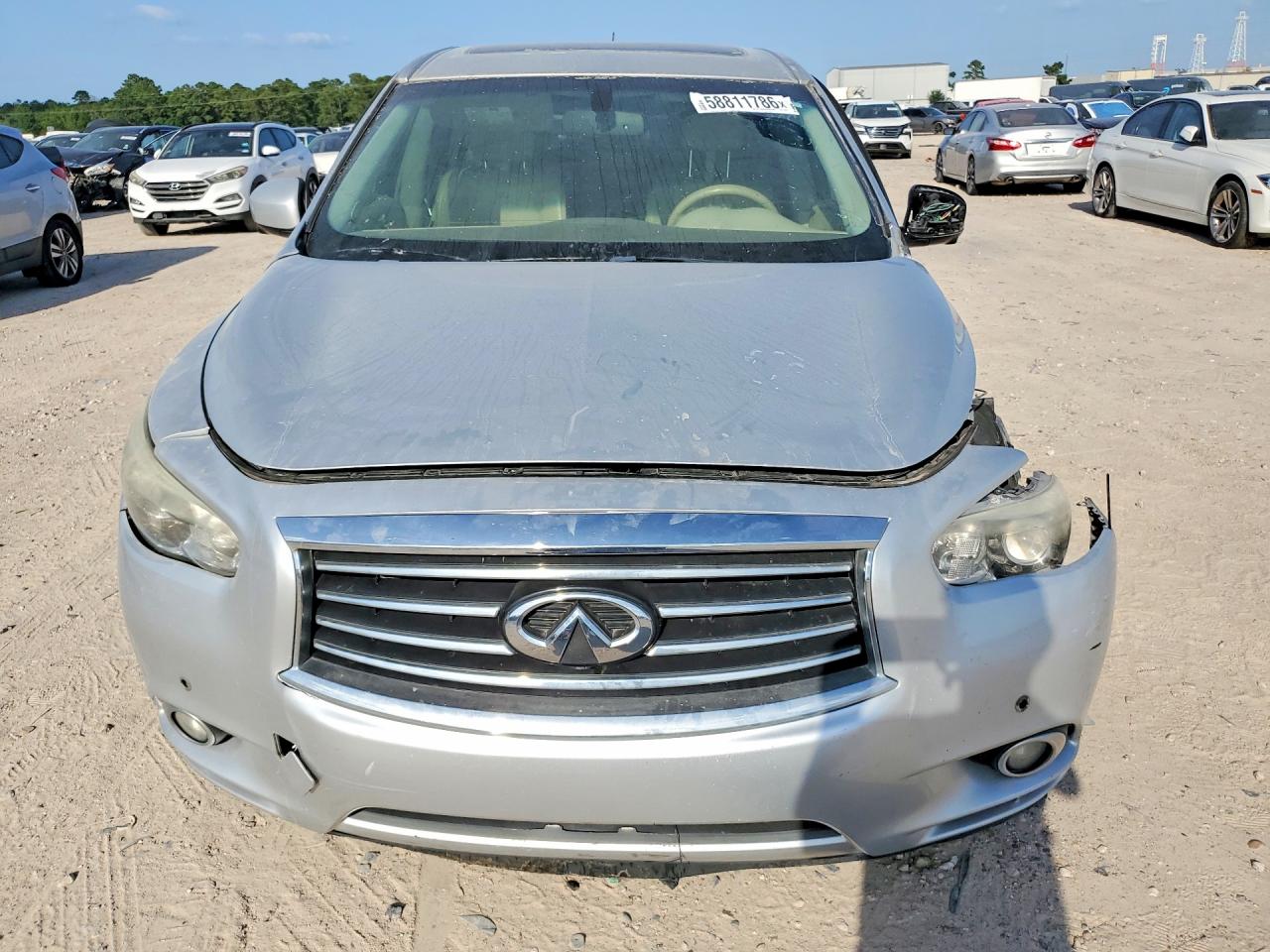 2013 Infiniti Jx35 Base Silver vin: 5N1AL0MN5DC316222