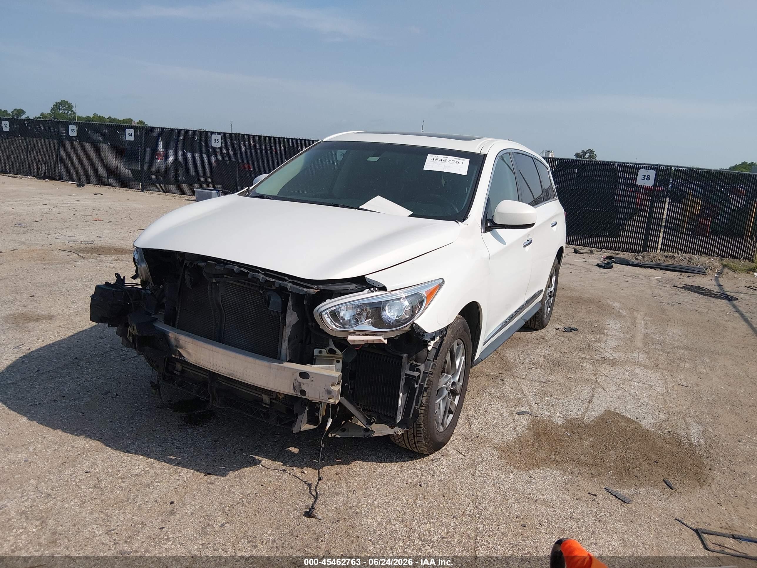 2013 Infiniti Jx35   White vin: 5N1AL0MN5DC316575