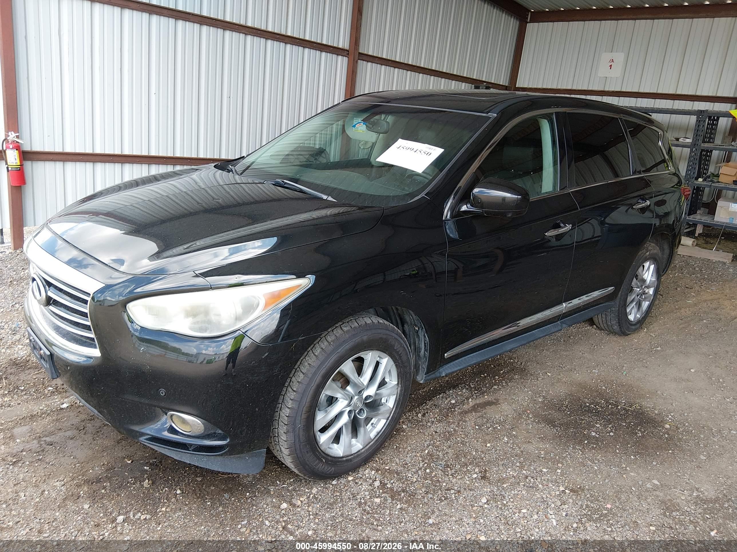 2013 Infiniti Jx35   Black vin: 5N1AL0MN5DC333800