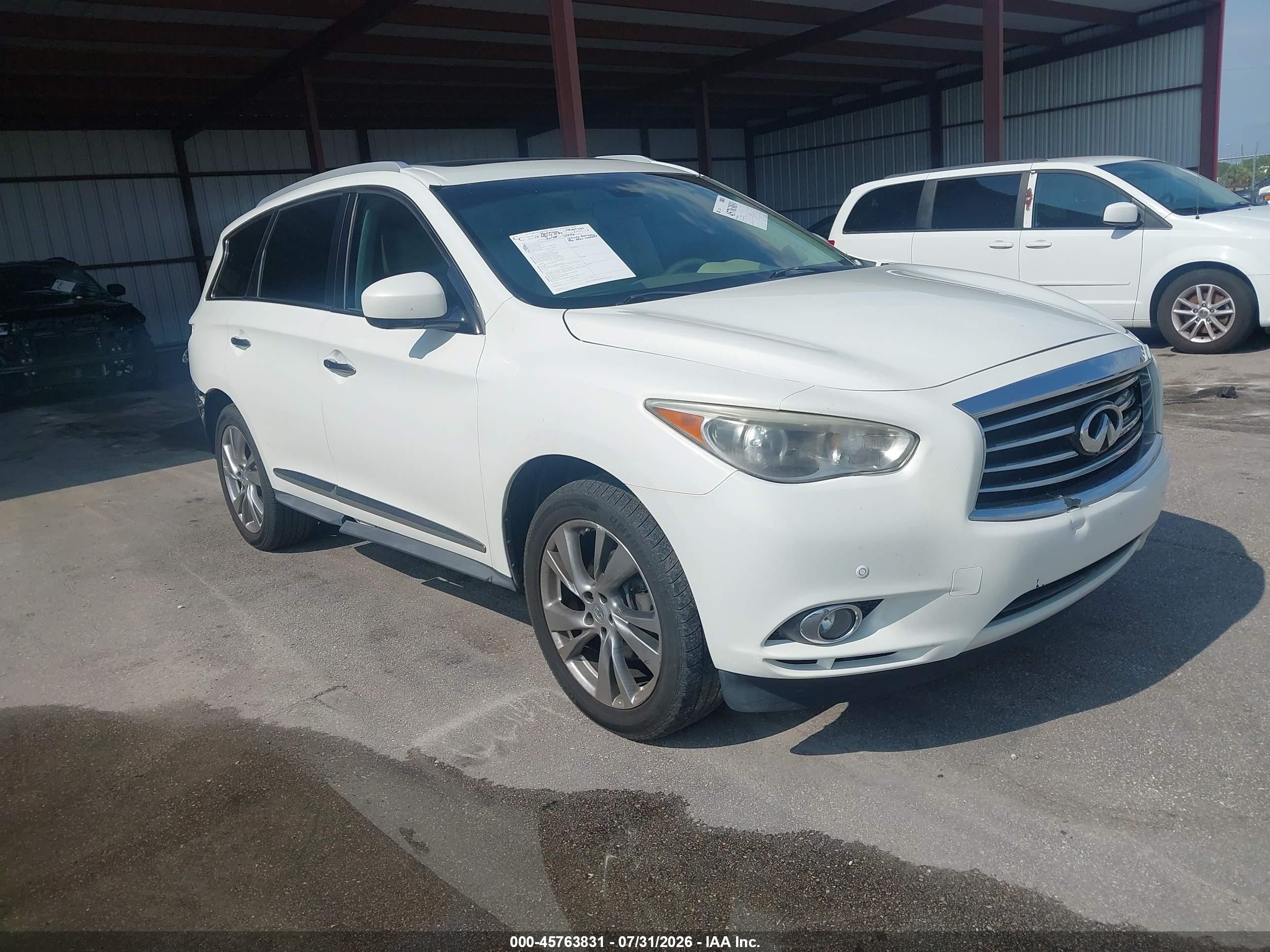 2013 Infiniti Jx35   Белый vin: 5N1AL0MN5DC340567